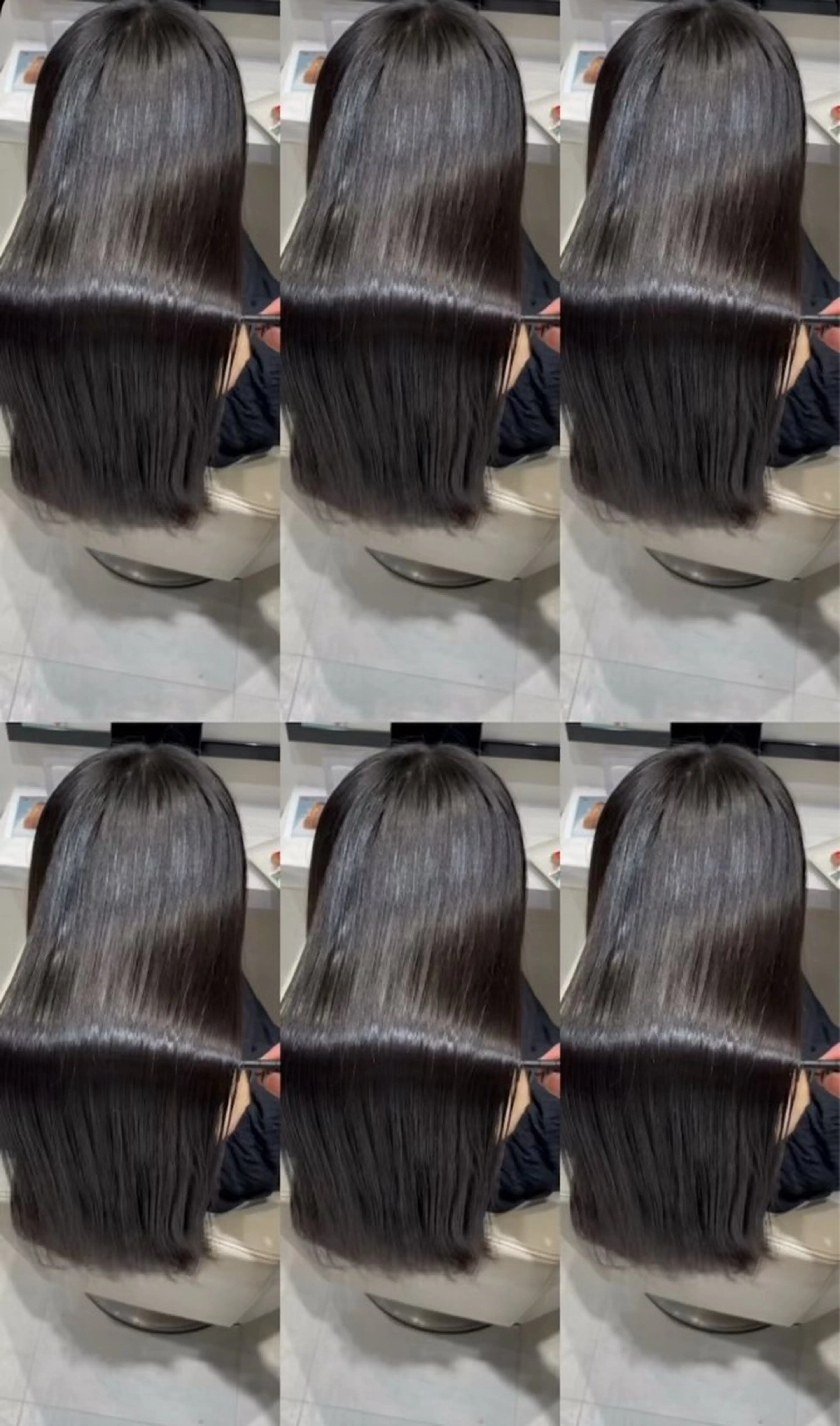 ロング パーマ カット 縮毛矯正 トリートメント k-twoたき✨艶感 カラー／美髪矯正のヘアスタイル