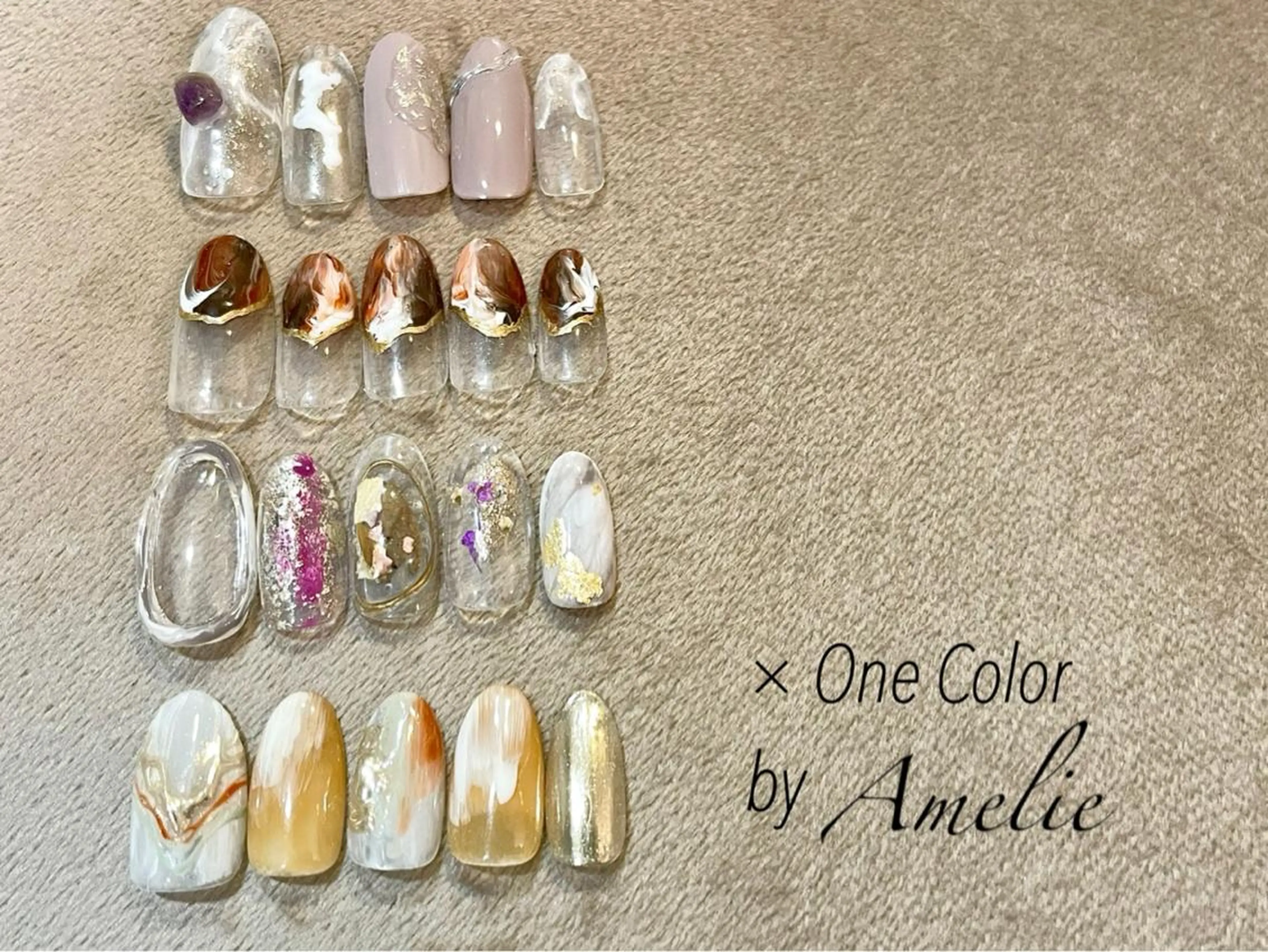 ネイル アートネイル ニュアンスネイル ワンカラーネイル yo koのネイルデザイン