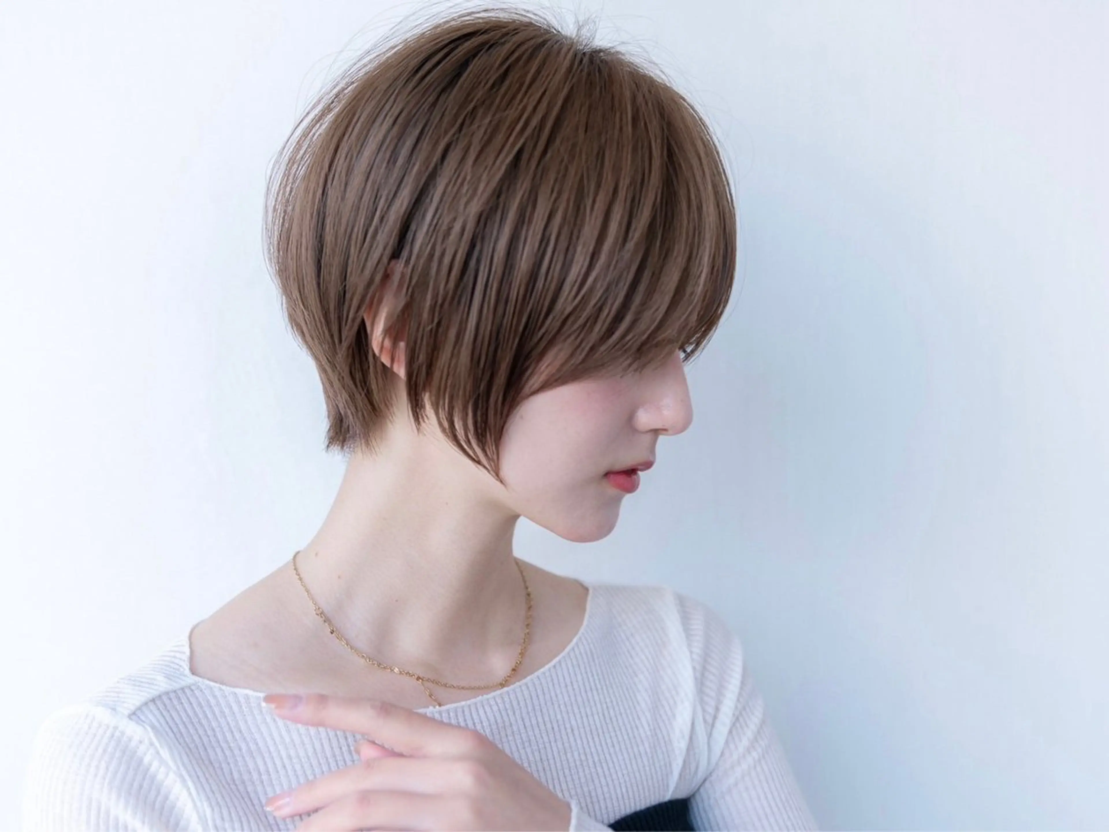 ショート カラー ショートボブ 丸みショート イルミナカラー ボブ 髪質改善 カット ヘアカラー トリートメント 田中航平/渋谷ボブ/ レイヤーボブのヘアスタイル