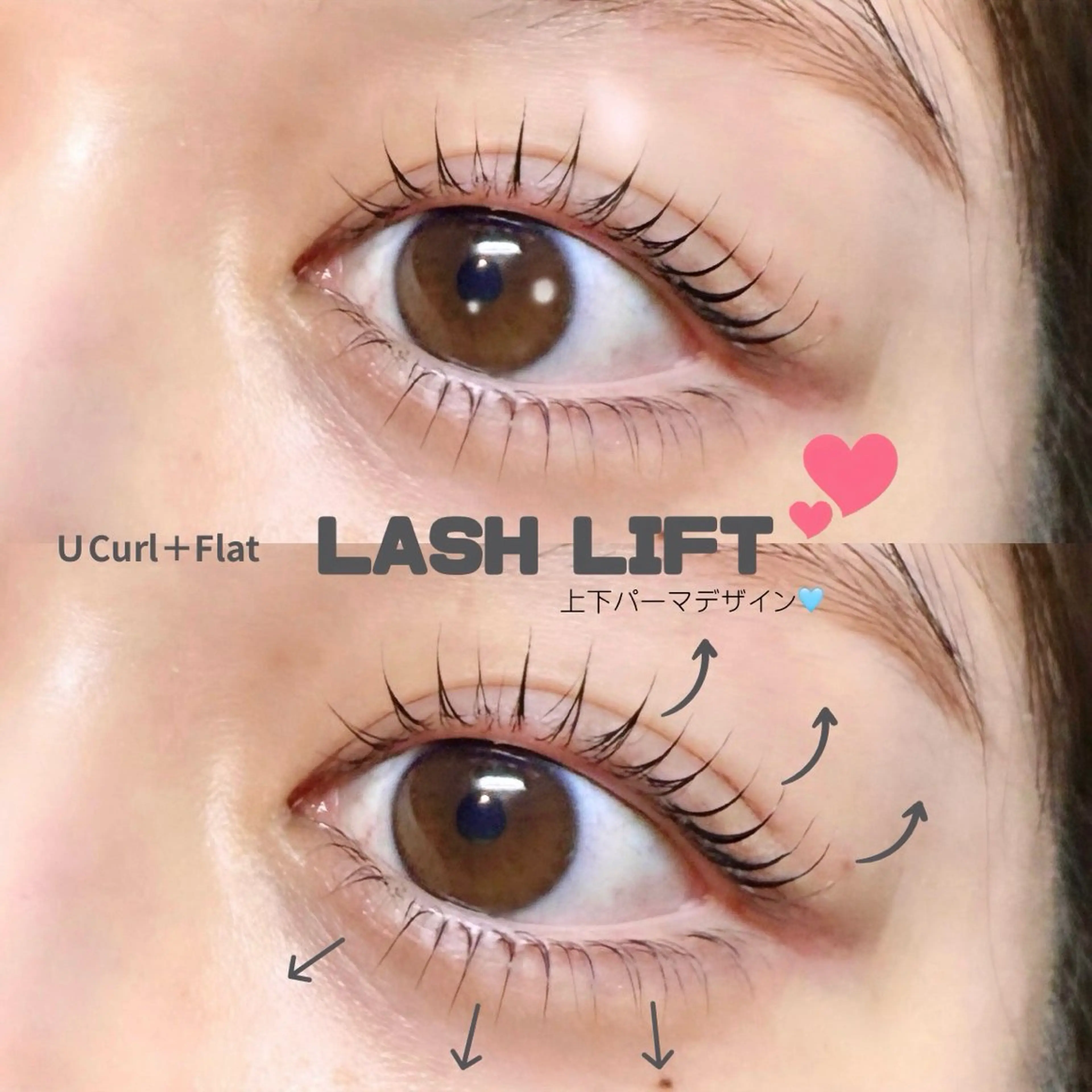 ⌇ラッシュリフト上下🪞⌇デザイン選べます🤍仕上げコーティングあり👀✨の写真