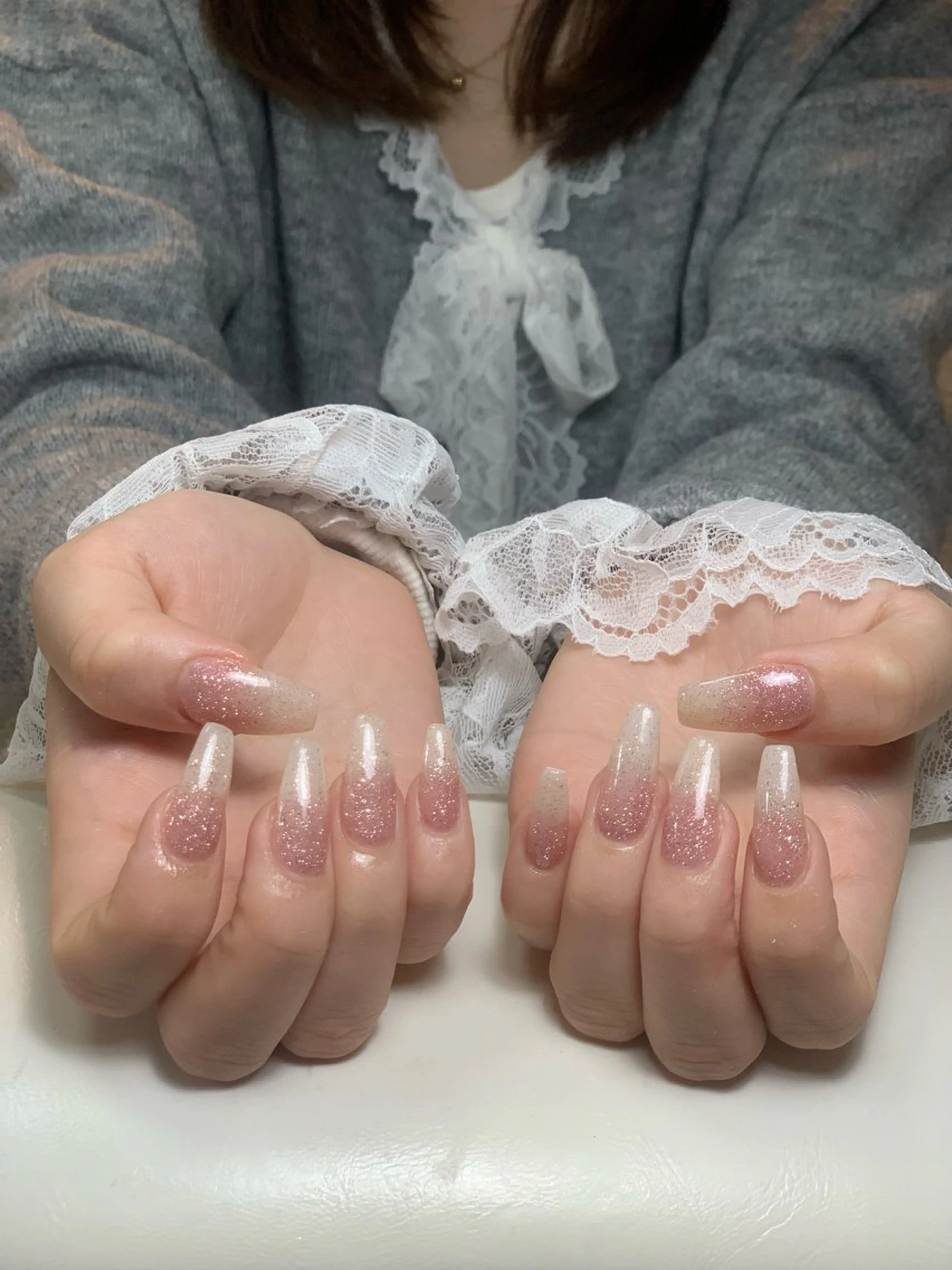 ネイル アートネイル 長さ出し ジェルネイル マグネットネイル ニュアンスネイル ハンドネイル Cloudy Chan 歌舞伎町のネイルデザイン