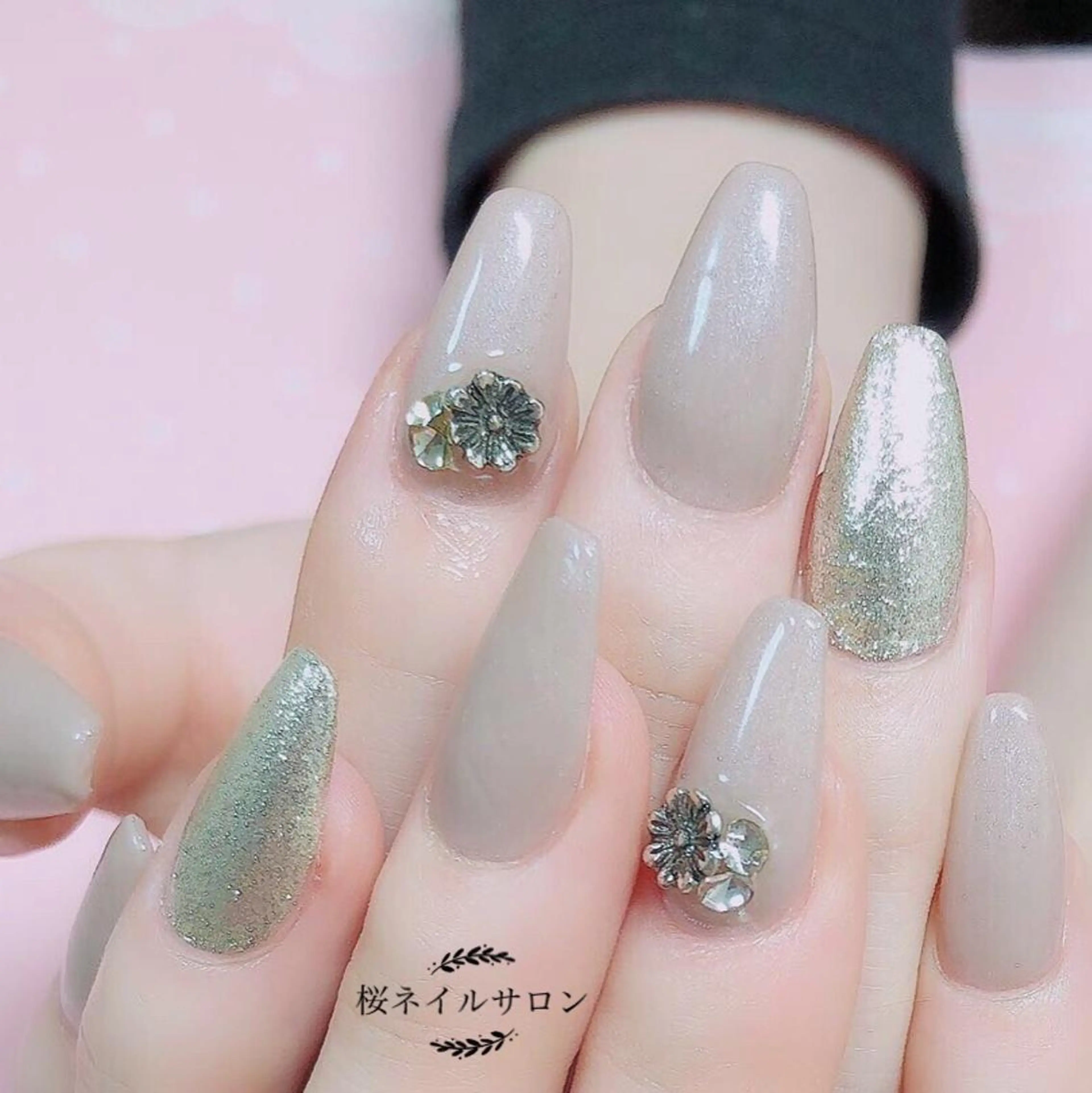 ネイル オフィスネイル ハンドネイル MoonNail ユリ🌸のネイルデザイン