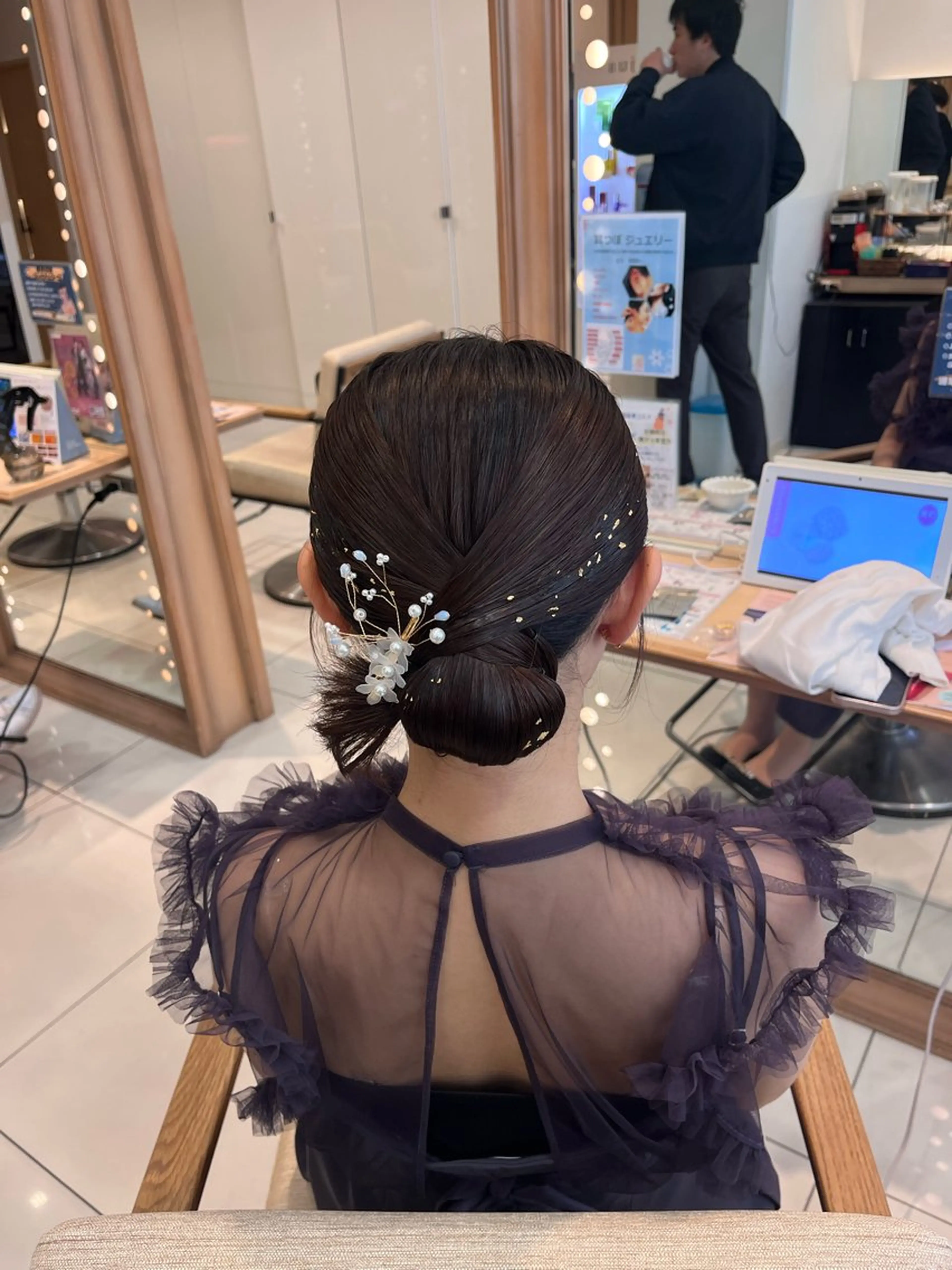 ミディアム ヘアアレンジ 暖色カラー💖/ アレンジ🎀/YUIのヘアスタイル