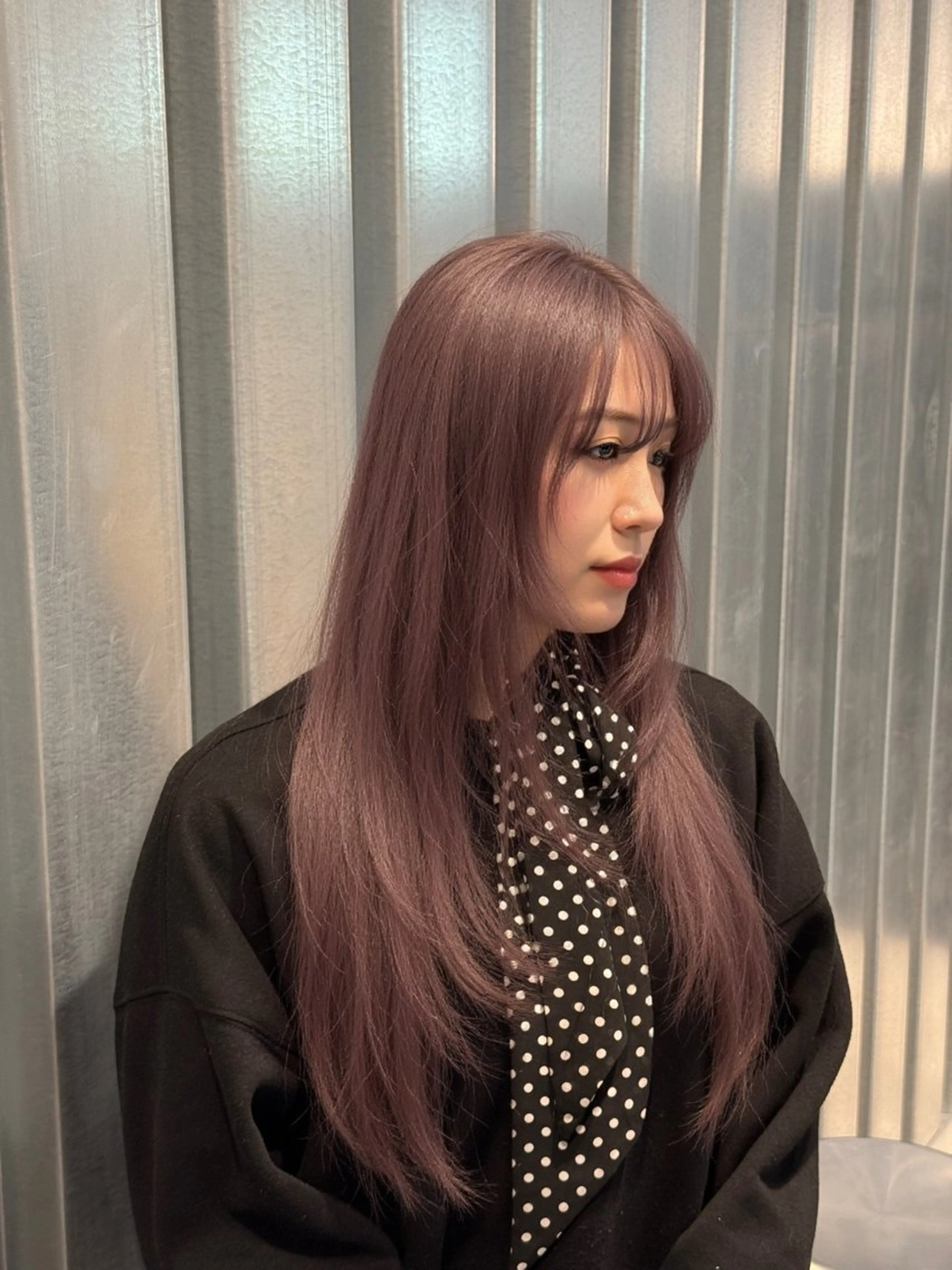 ロング 縮毛矯正 M.SLASH 大元研二のヘアスタイル