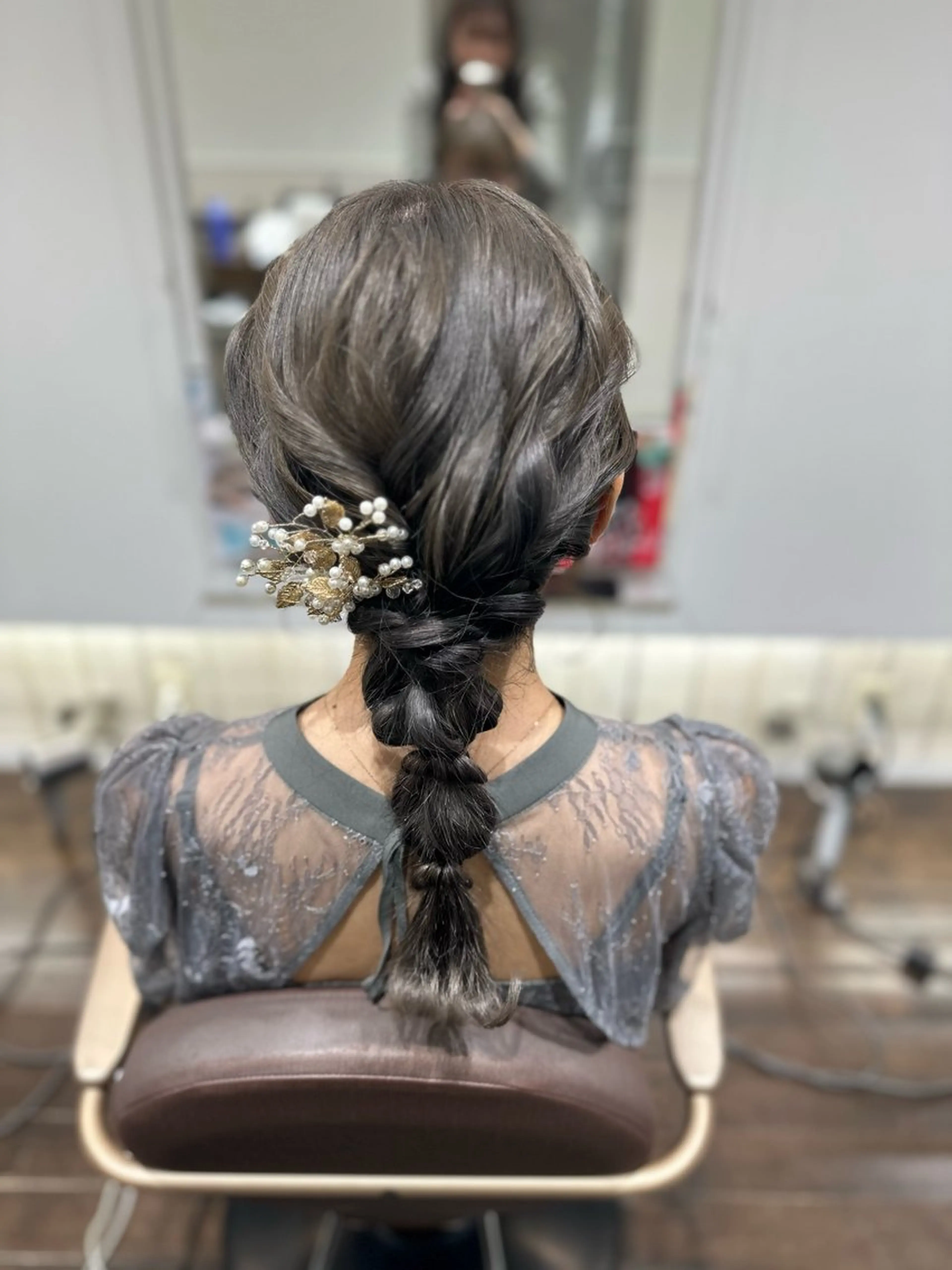 ミディアム ヘアセット 韓国カラーお任せ❤️ アサコサユリ🎀の眉毛・アイブロウイメージ