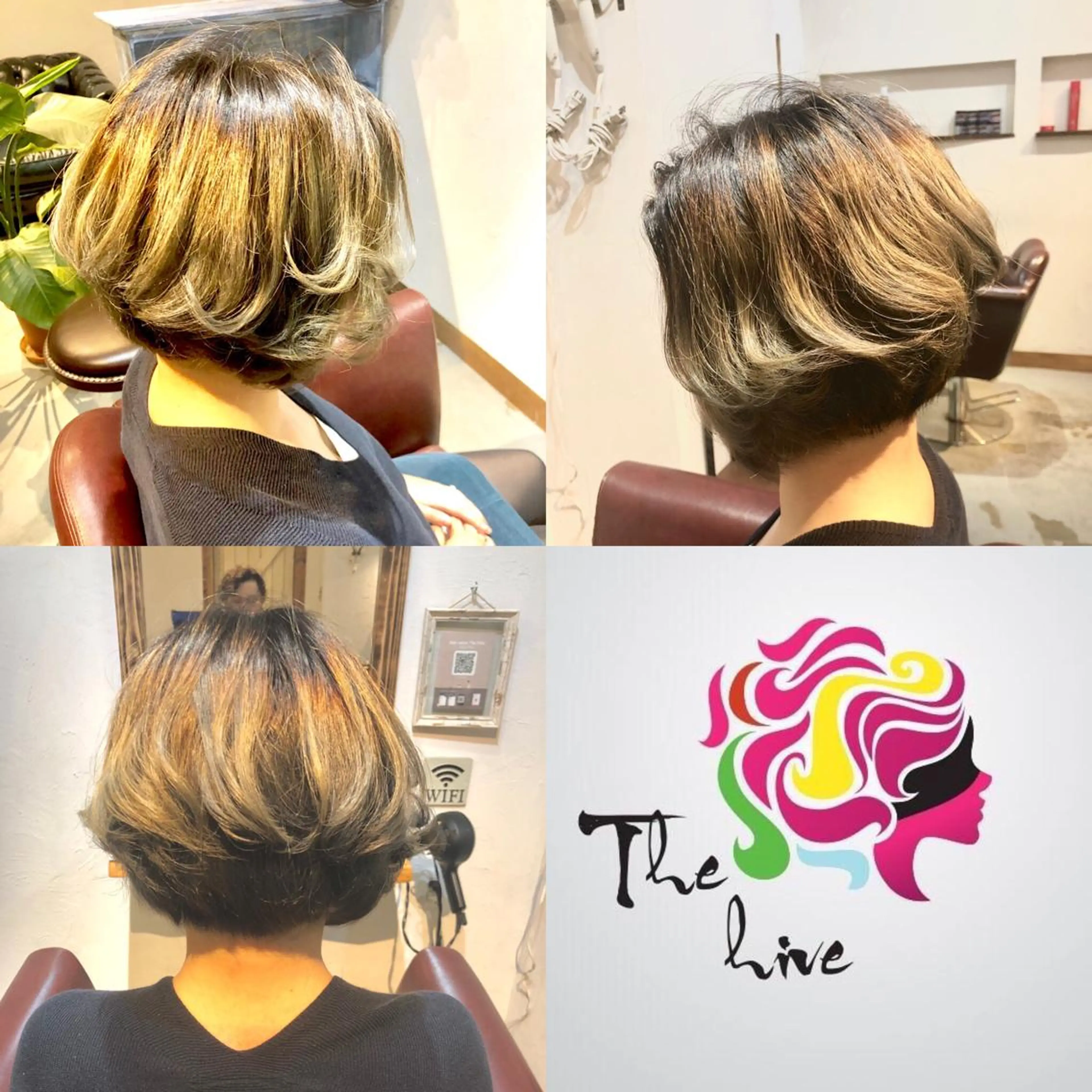 ショート カラー グラデーションカラー ショートヘア カット ヘアカラー Hair salon The  hiveのヘアスタイル