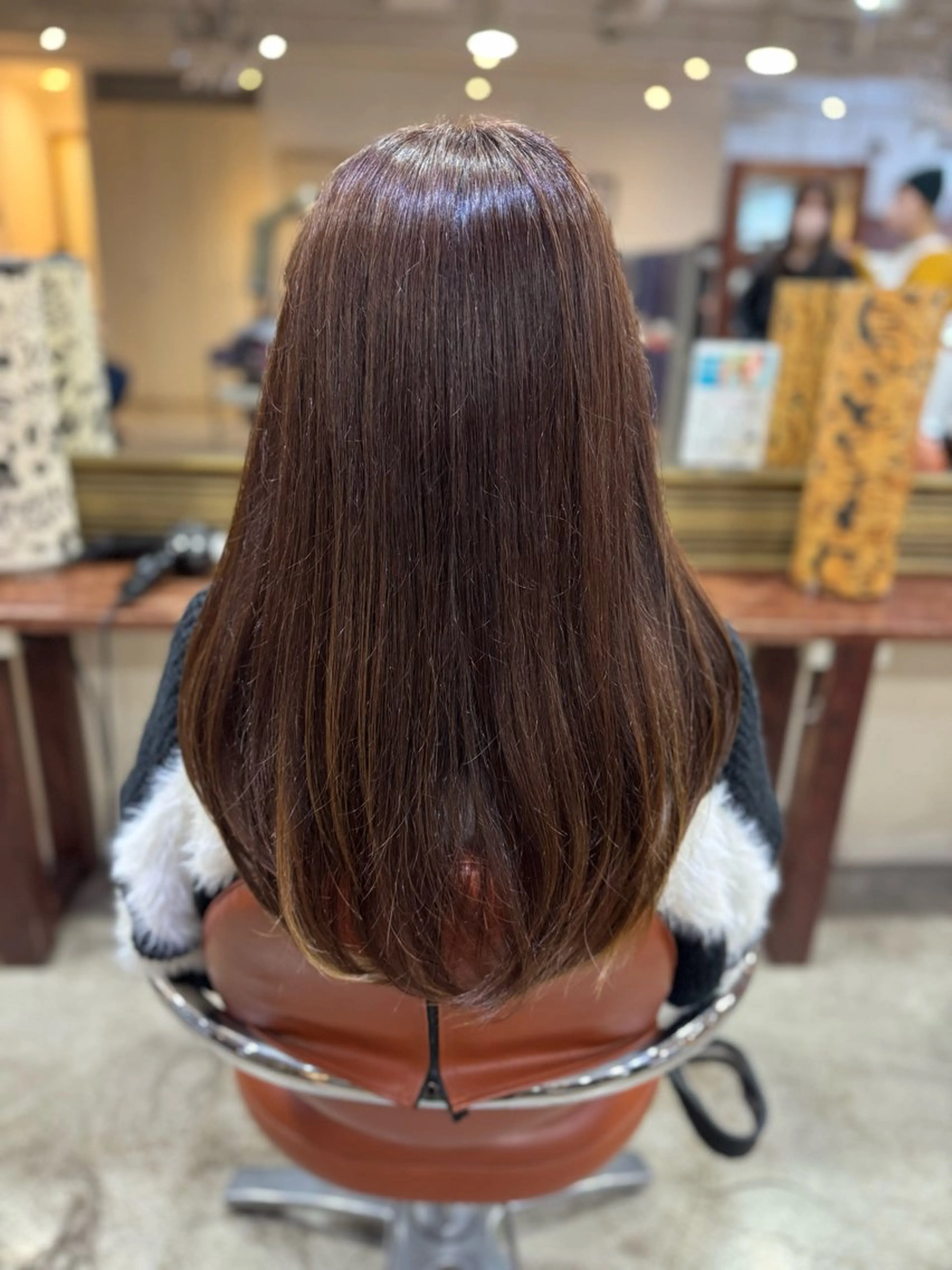ロング 顔周りカット レイヤーカット 美容室MOMO 柏所属・🦄心でカット🦄 🌈まさきうらん🌈のヘアスタイル