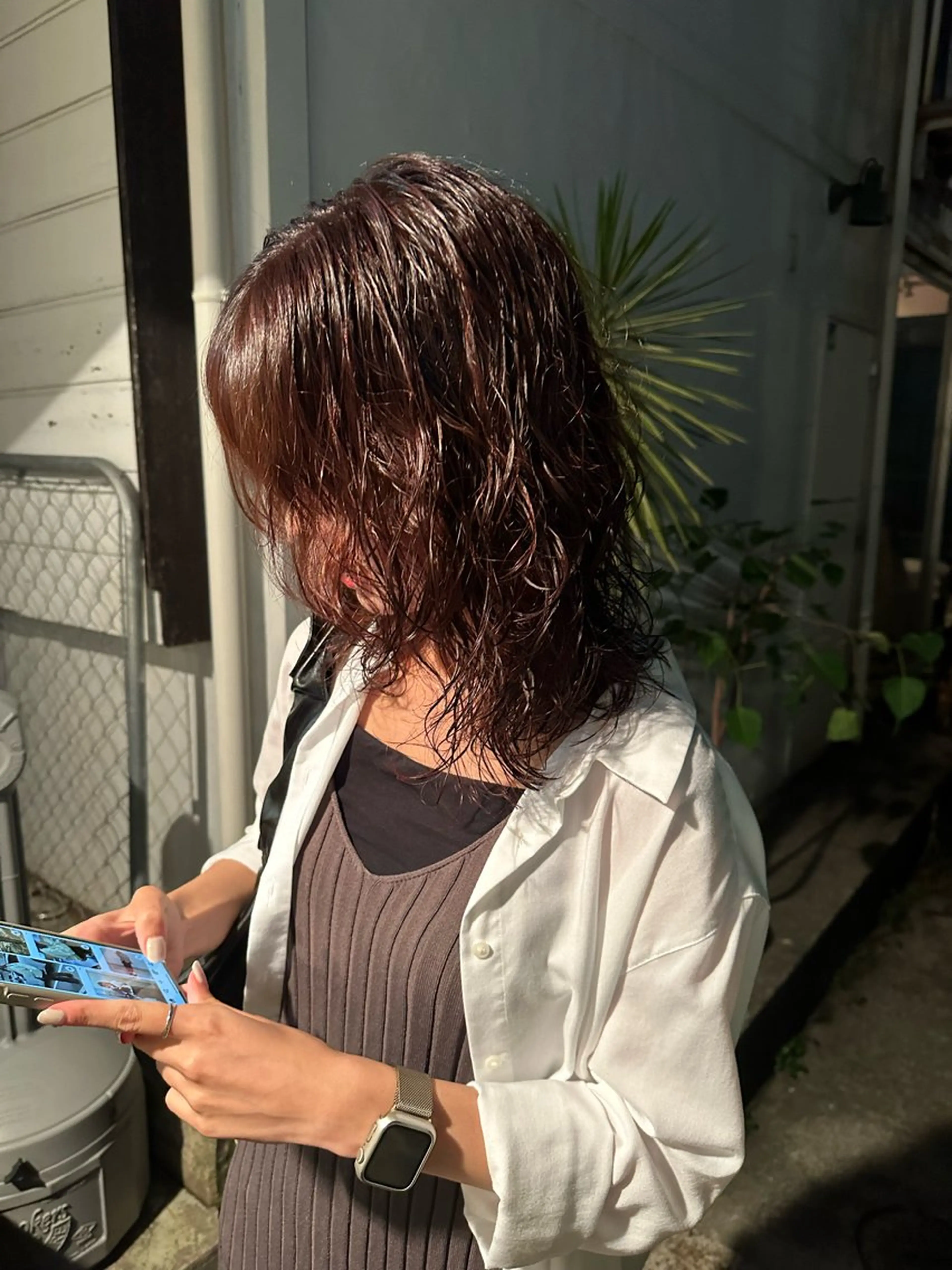 ミディアム パーマ ミディアムパーマ カット パーマ トリートメント nanaka/ レイヤーカットのヘアスタイル