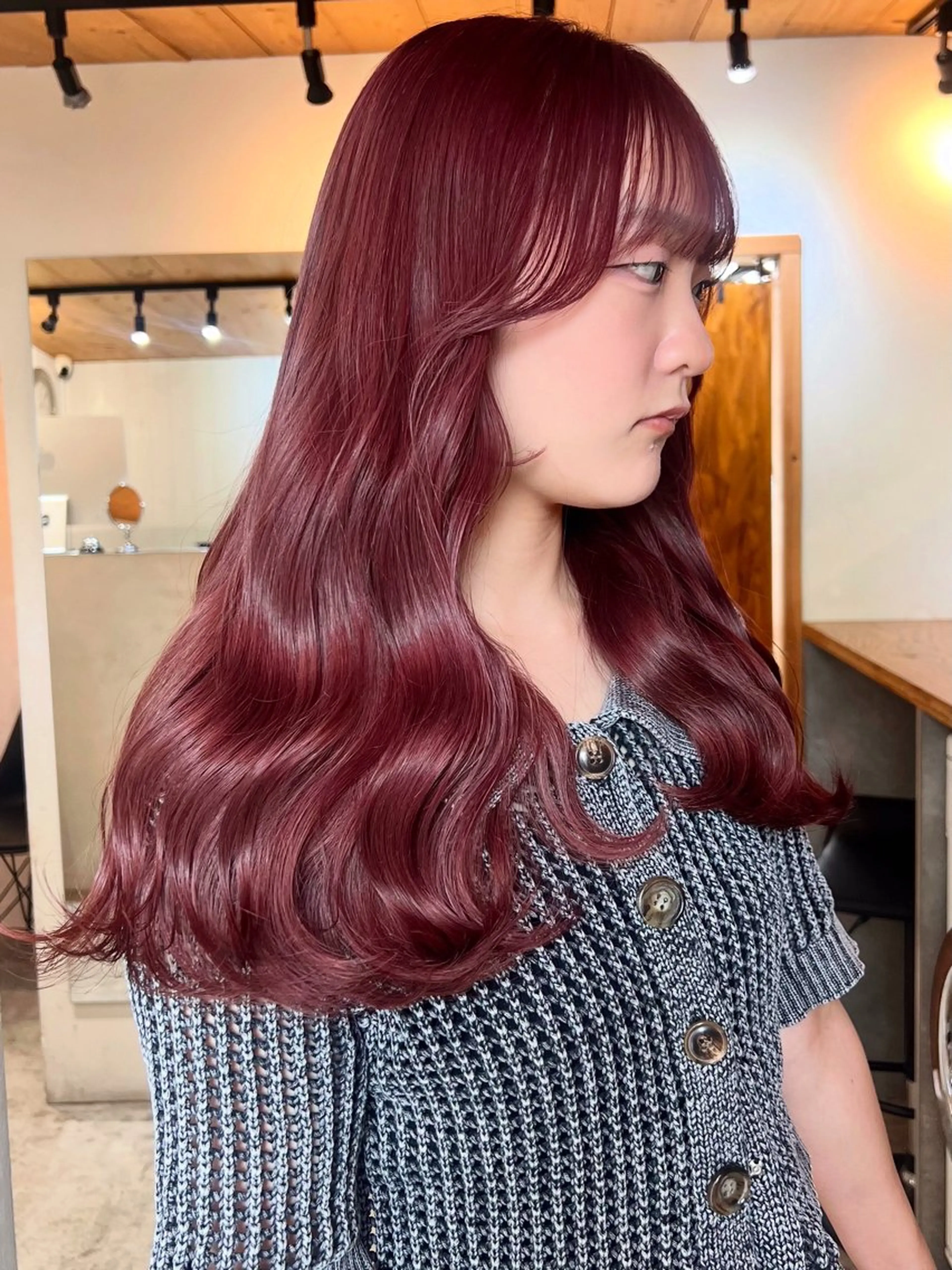 ロング ヘアカラー 暖色カラー/レイヤー カット☁️MEI☁️のヘアスタイル