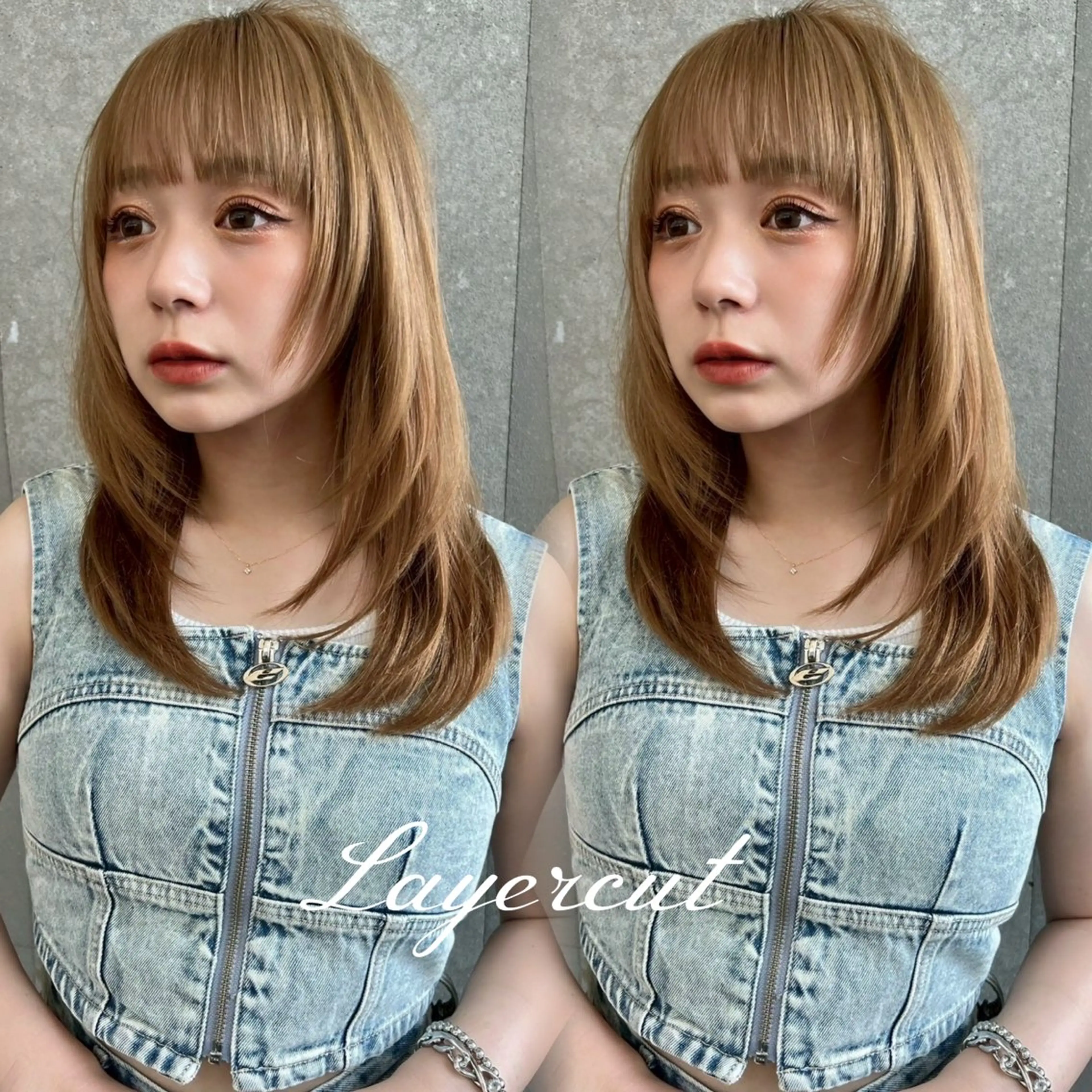 ロング レイヤーカット Lond Cheri所属・HINA 仙台/ レイヤー/縮毛矯正のヘアスタイル