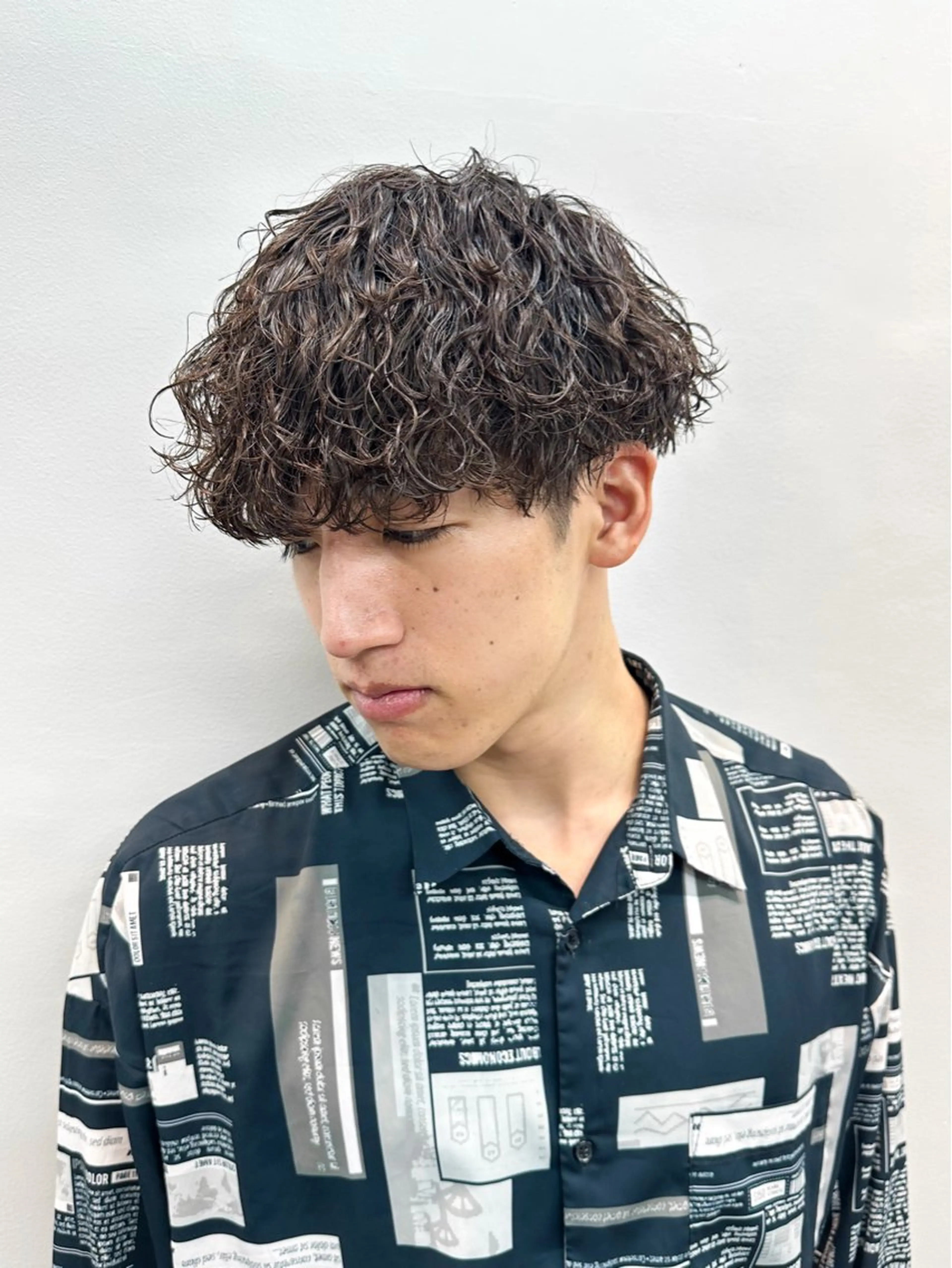 ショート パーマ メンズ メンズパーマ メンズ特化ryoのヘアスタイル