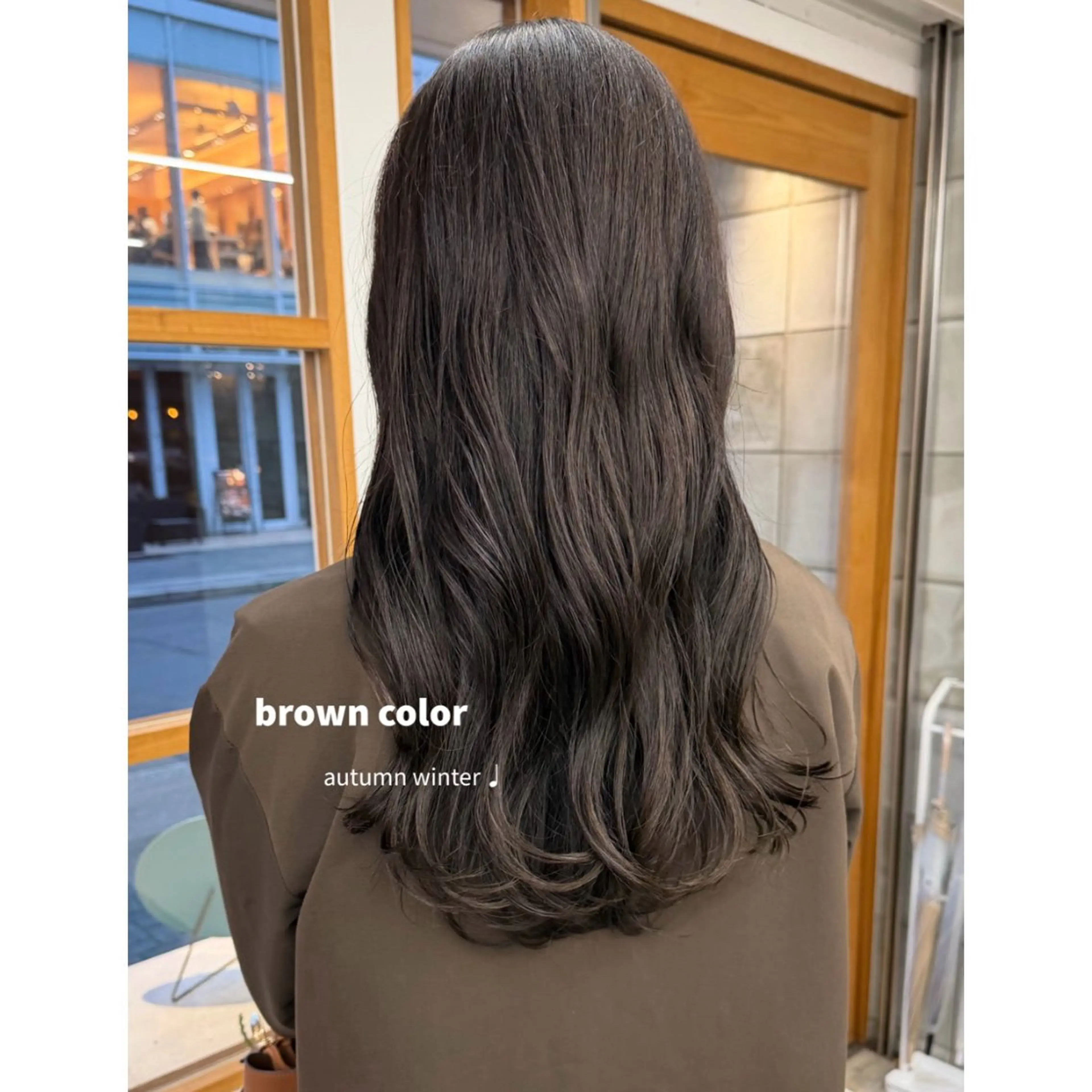 ロング カラー ブラウンカラー カット 縮毛矯正 ボブパーマ/艶カラー 透明感カラー/ユメノのヘアスタイル