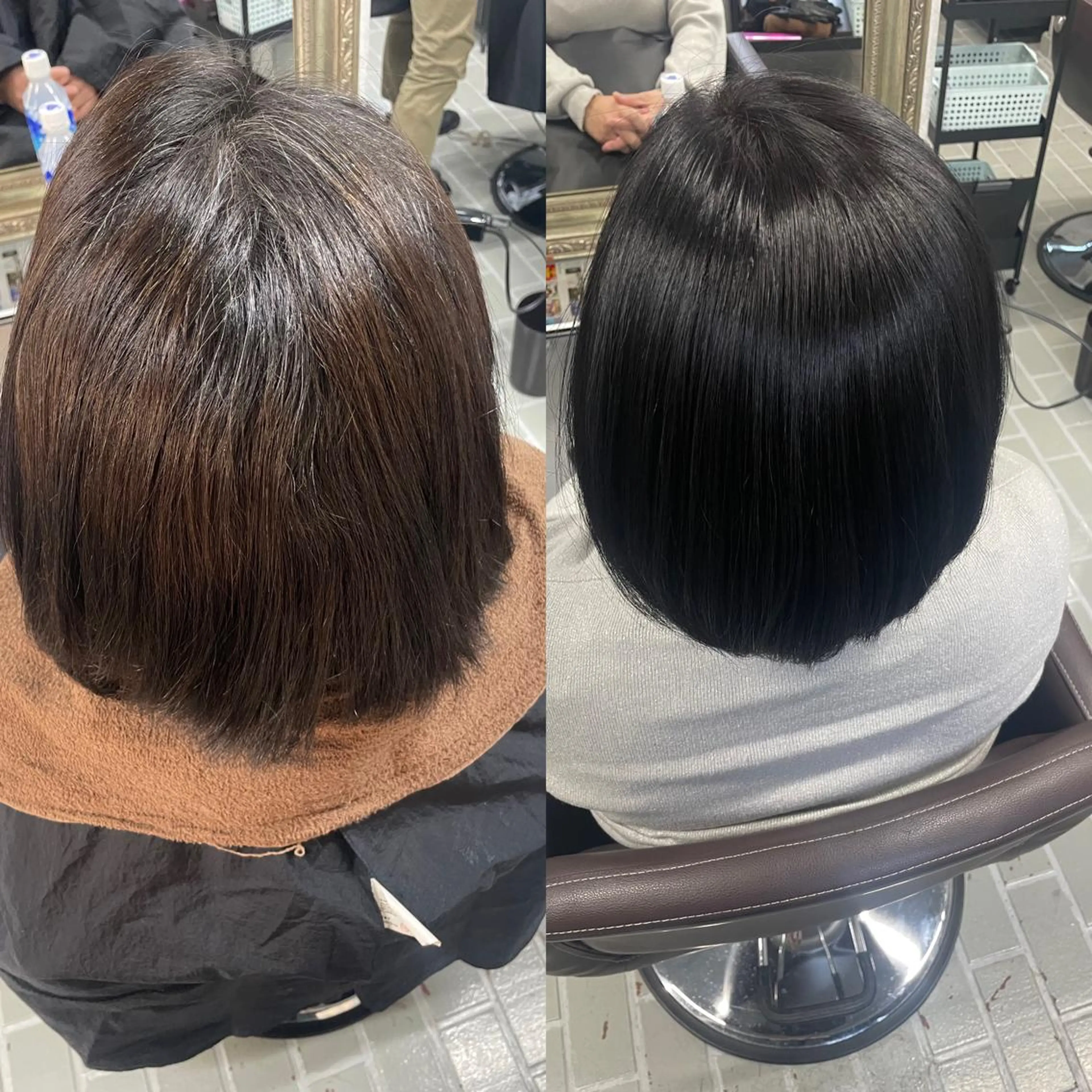 ミディアム 髪質改善 トリートメント カット ヘアカラー トリートメント 巣鴨髪質改善サロン 🌈NONOKAのヘアスタイル