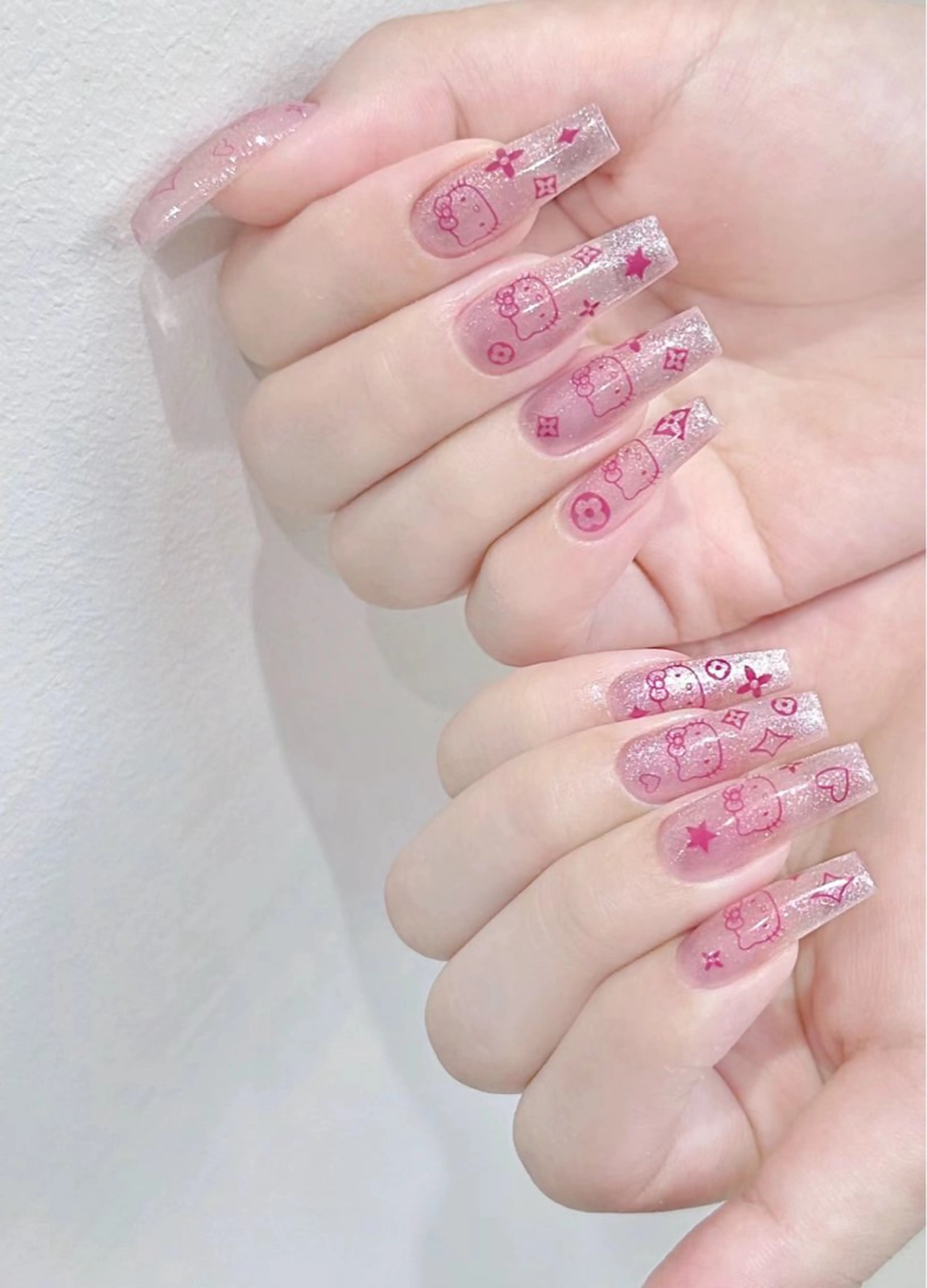 セミロング ハンドネイル 長さだし専門店 ROKANAILのネイルデザイン