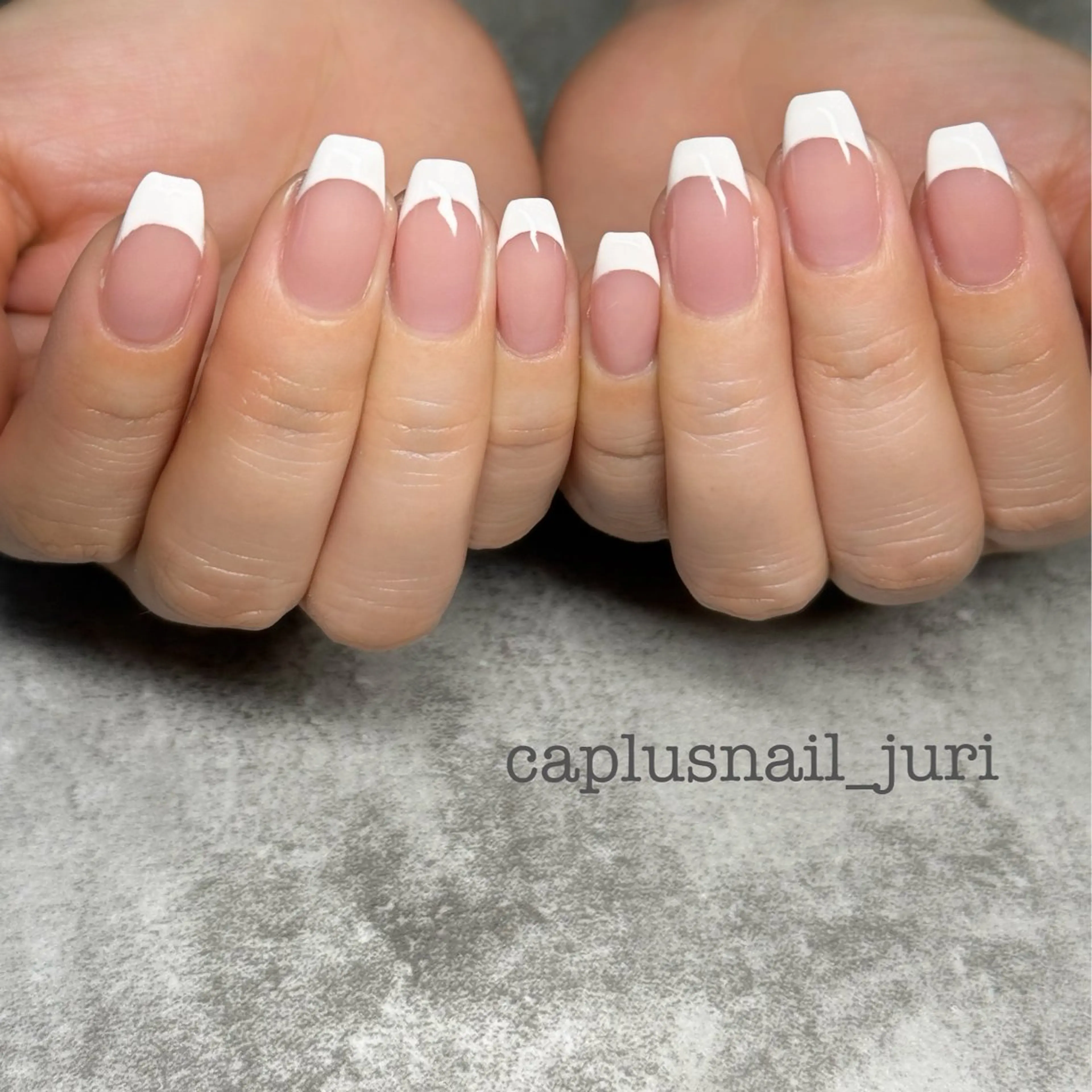 ネイル フレンチネイル オフィスネイル CAPLUSNAIL JURIのネイルデザイン