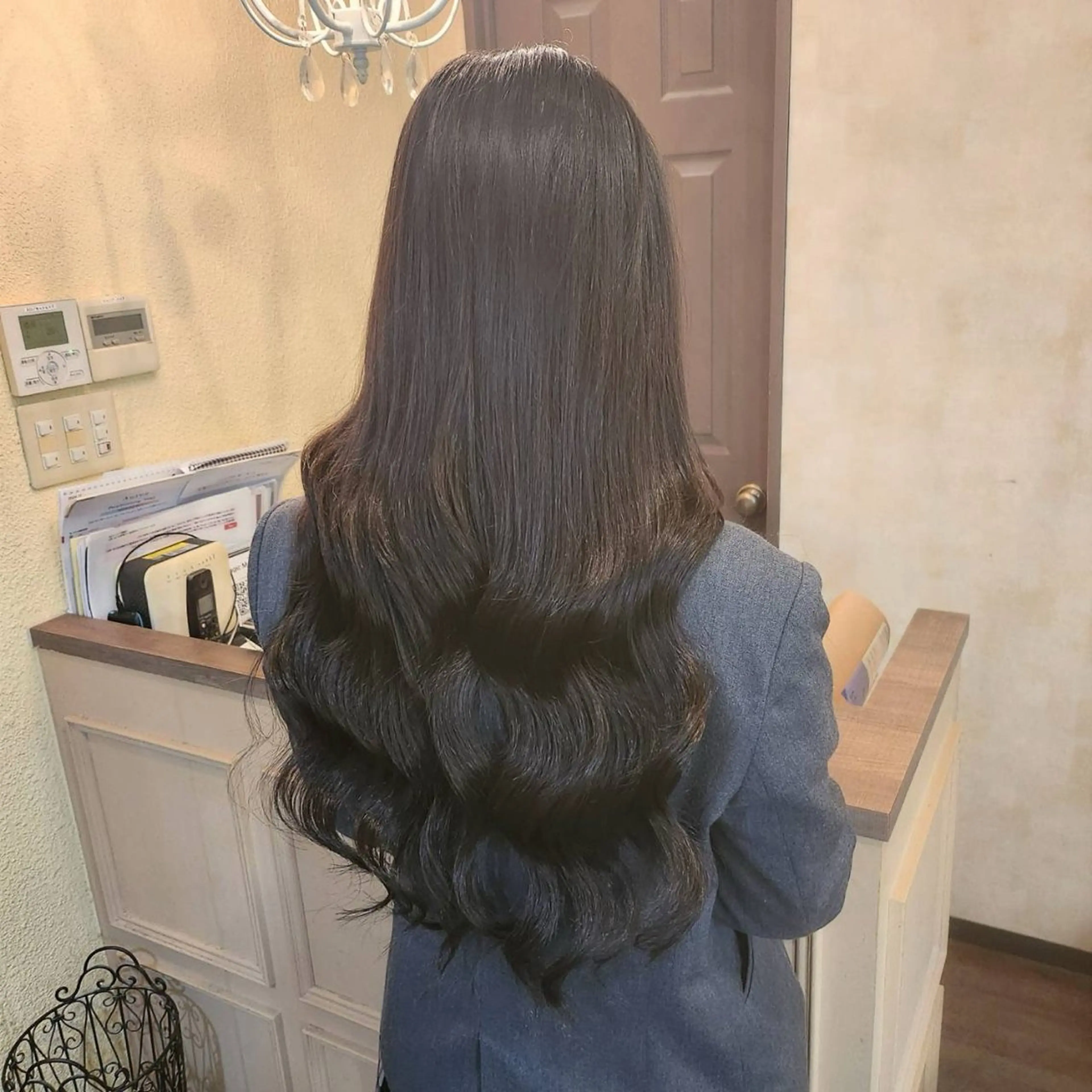 ロング ヘアアレンジ シールエクステ エクステ 韓国風ヘア カット エクステ MagicMush ✴︎シールエクステのヘアスタイル