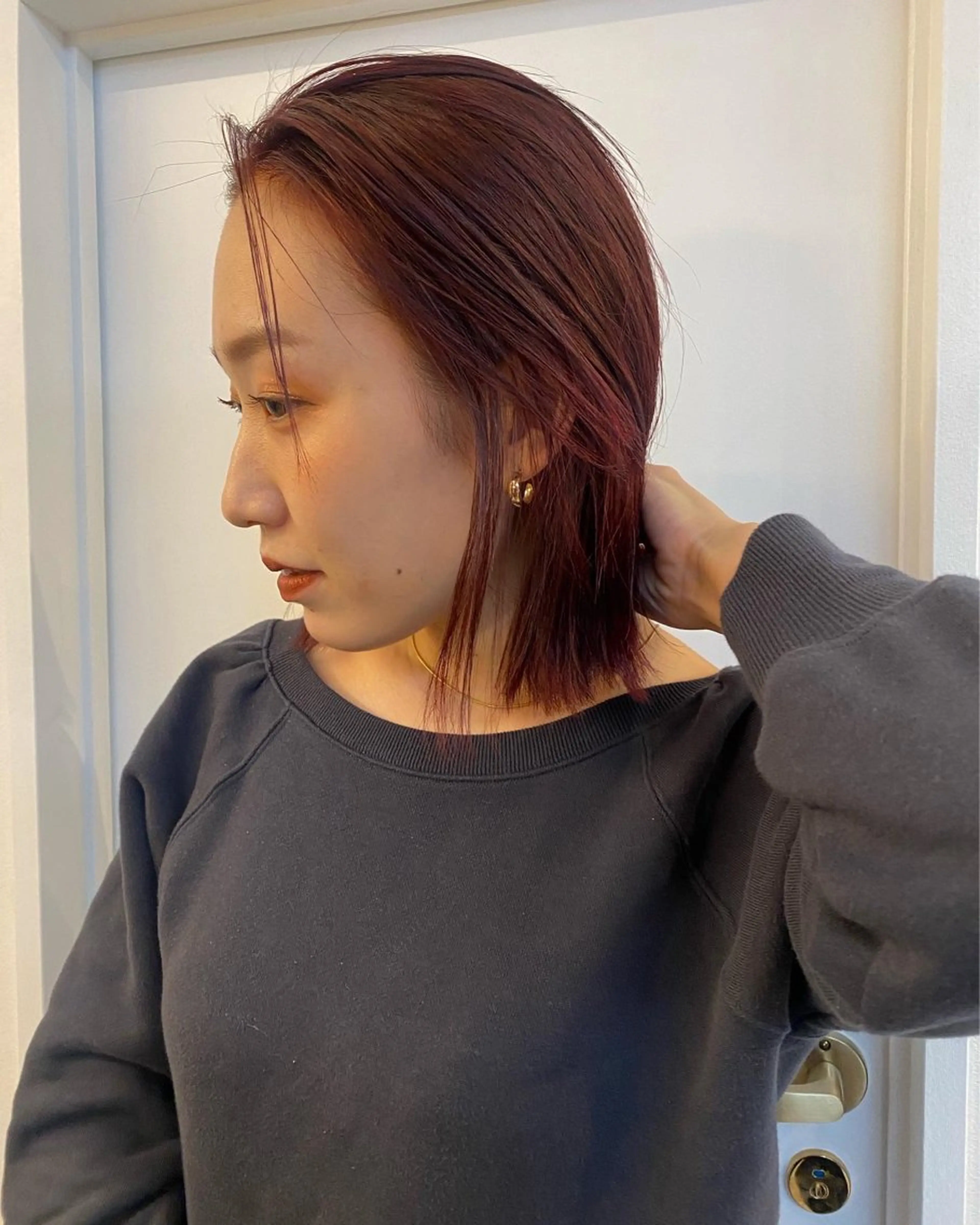 ミディアム カラー ブリーチ ダブルカラー ブリーチなしカラー ichika/福岡 /透明感カラー🤎のヘアスタイル