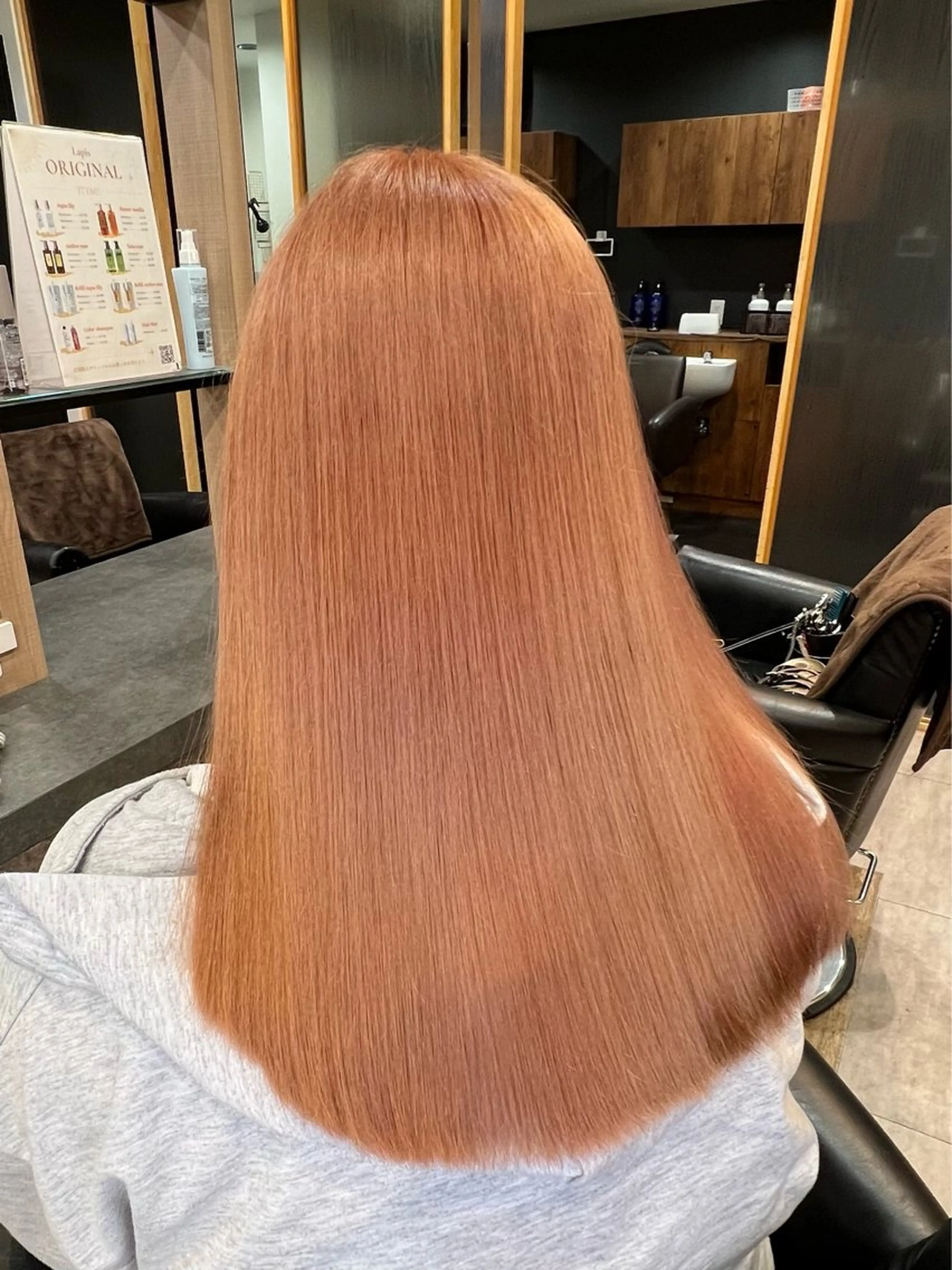 ロング カラー ベージュカラー ブリーチ オレンジ オレンジベージュ エクステ カット ヘアカラー トリートメント 横浜/エクステ特化× 艶カラー/あいかのヘアスタイル
