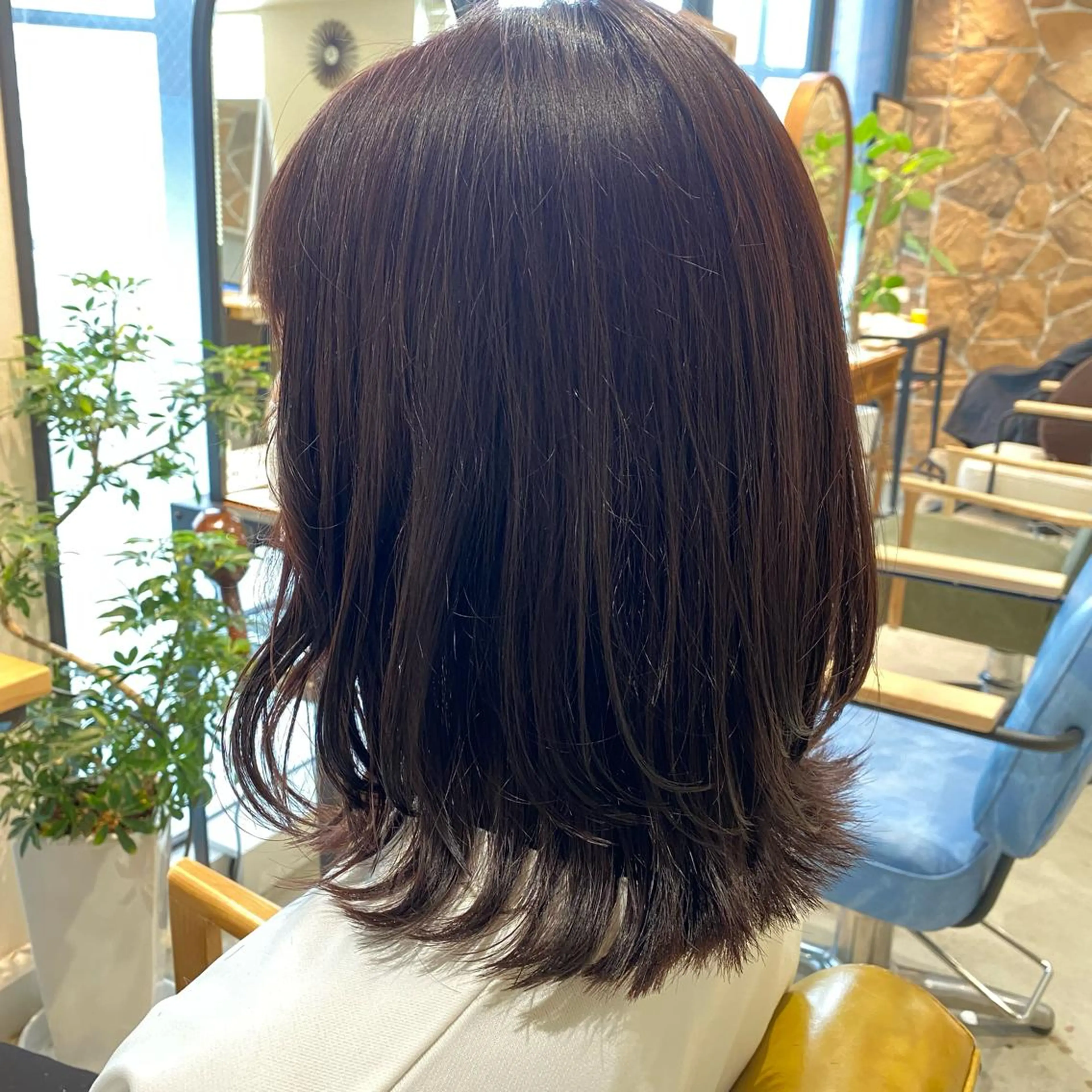 ミディアム カラー レイヤーカット カット 透明感カラー🌈 菊池 結衣のヘアスタイル