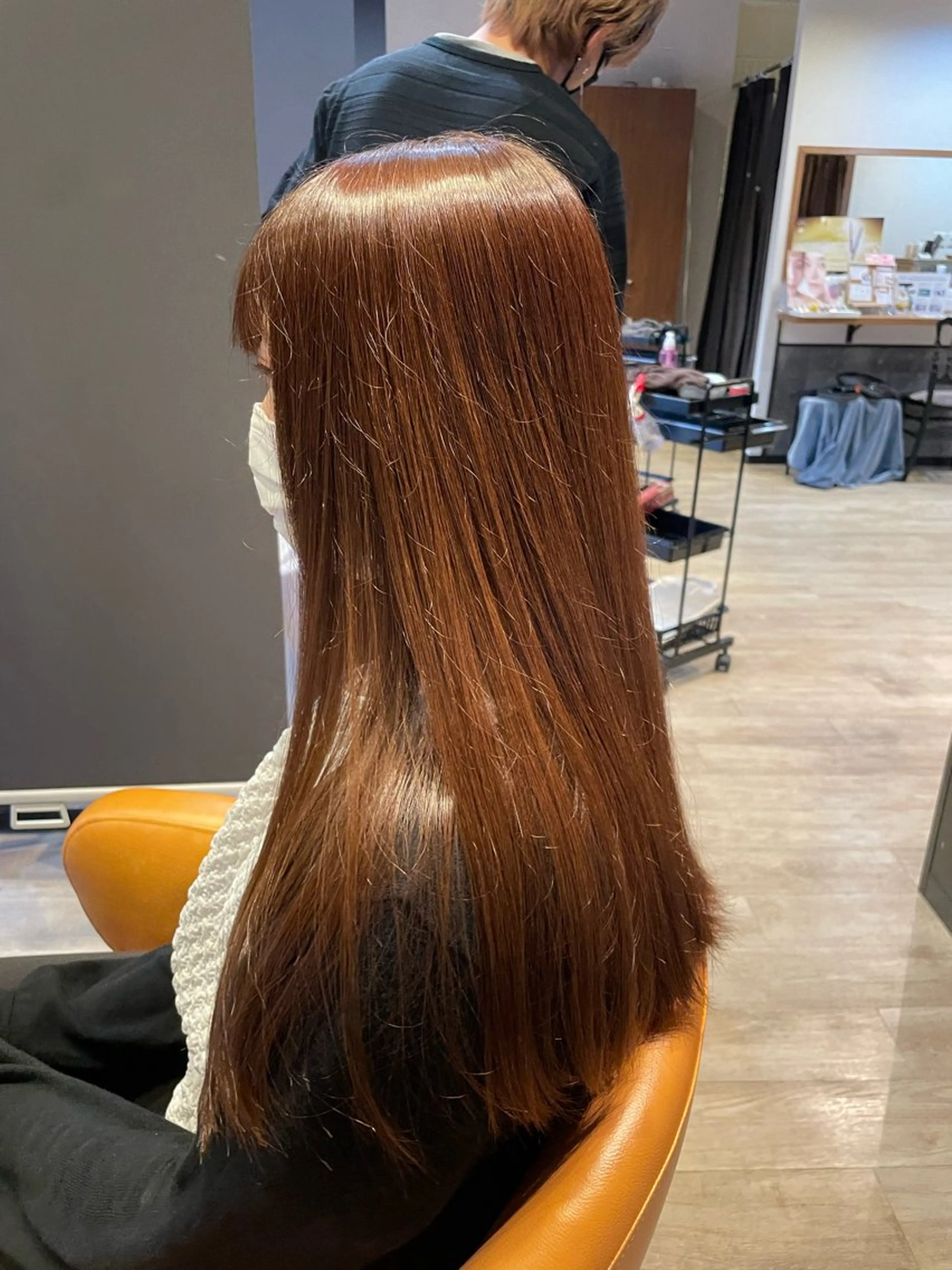 セミロング 縮毛矯正 縮毛矯正 トリートメント 髪質改善/ブリーチ 田代 龍我のヘアスタイル