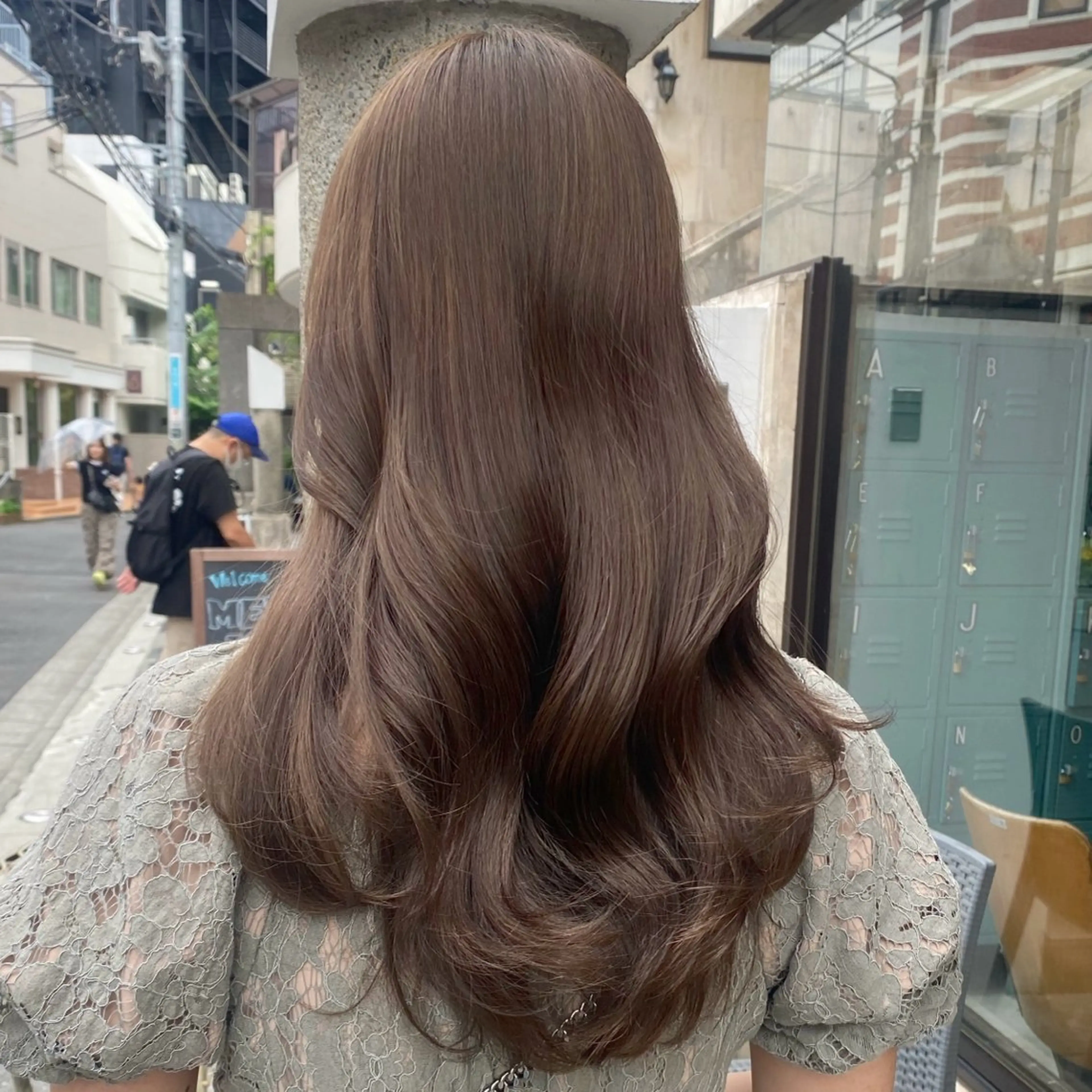 ロング カット ヘアカラー トリートメント 韓国レイヤー/透明感 カラー🦋mioのヘアスタイル