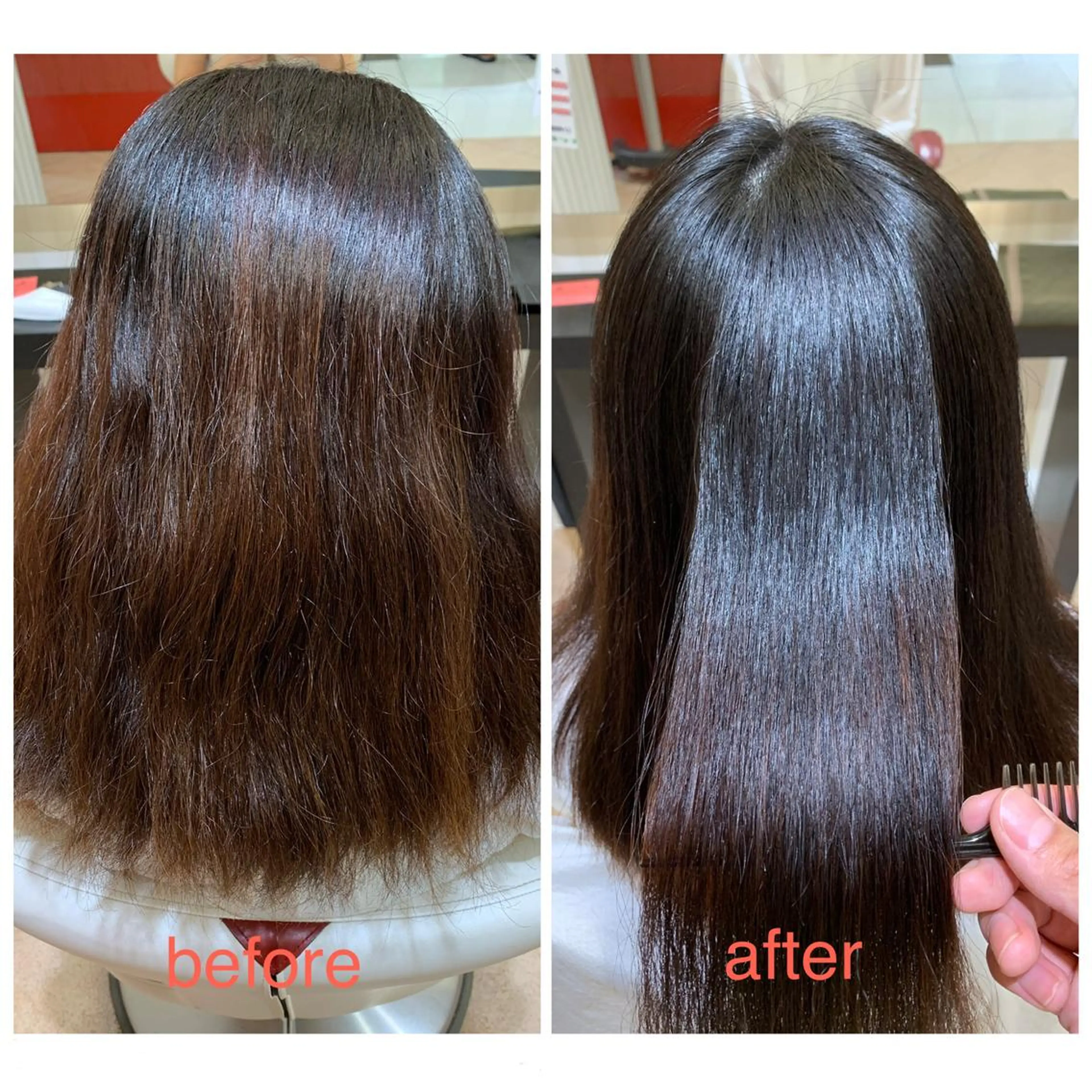 セミロング 髪質改善美容師 鈴木のヘアスタイル