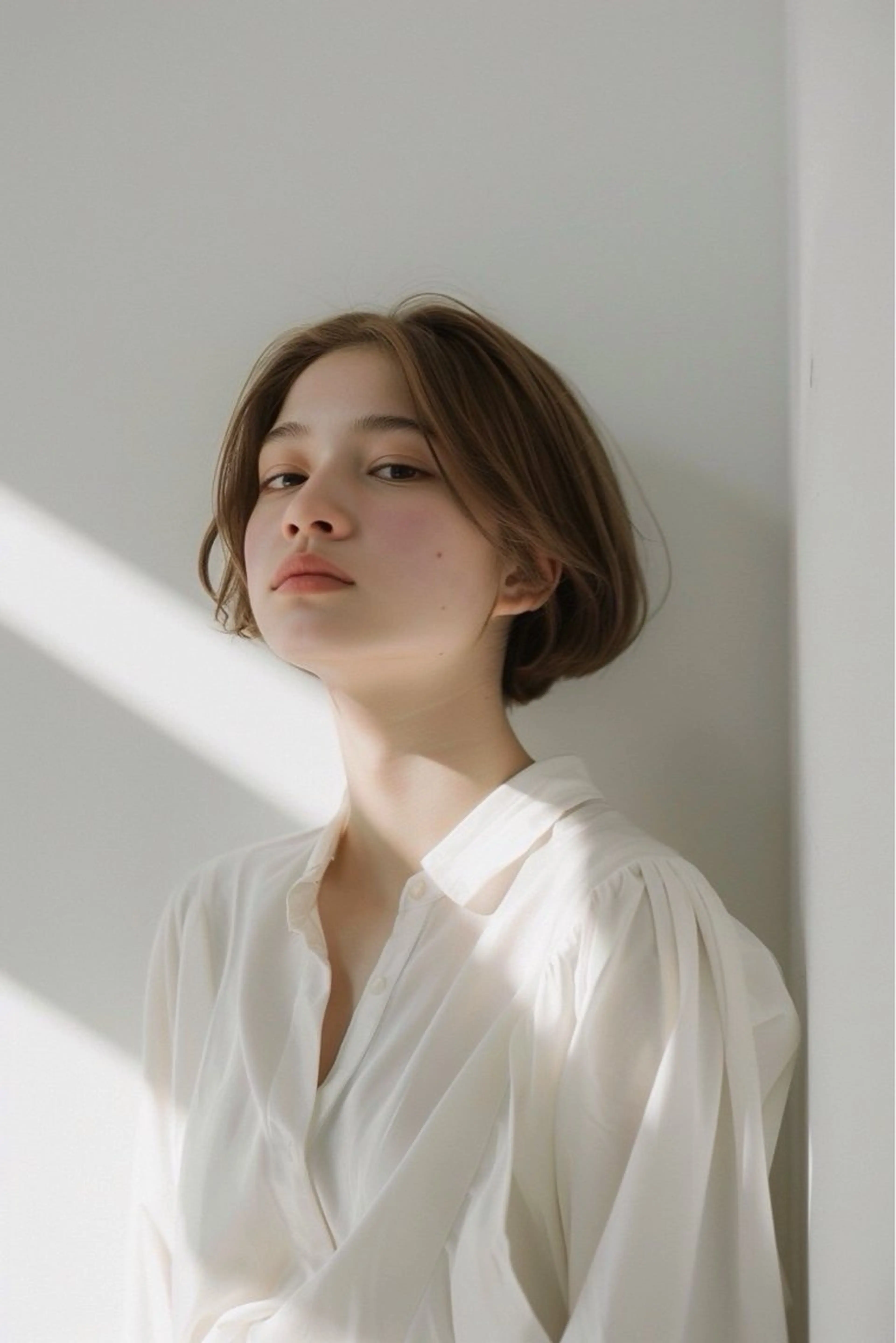 ショート カラー パーマ ブラウンカラー ケアカラー 透明感カラー 髪質改善 ☀️Luana☀️ 公式/大通のヘアスタイル