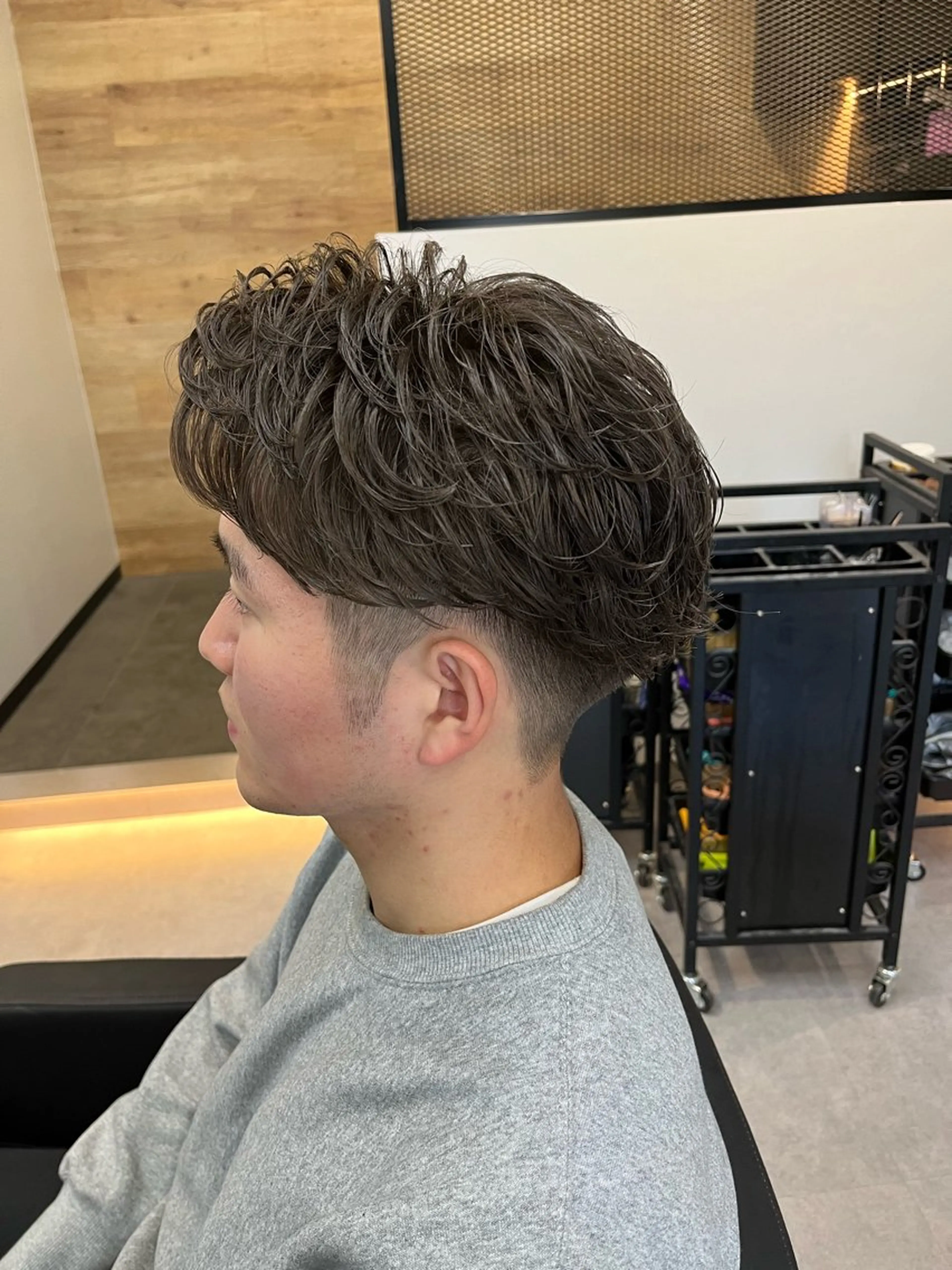 ショート パーマ ヘアアレンジ メンズ メンズパーマ カット パーマ ヘアセット men'slapis YUTOのヘアスタイル