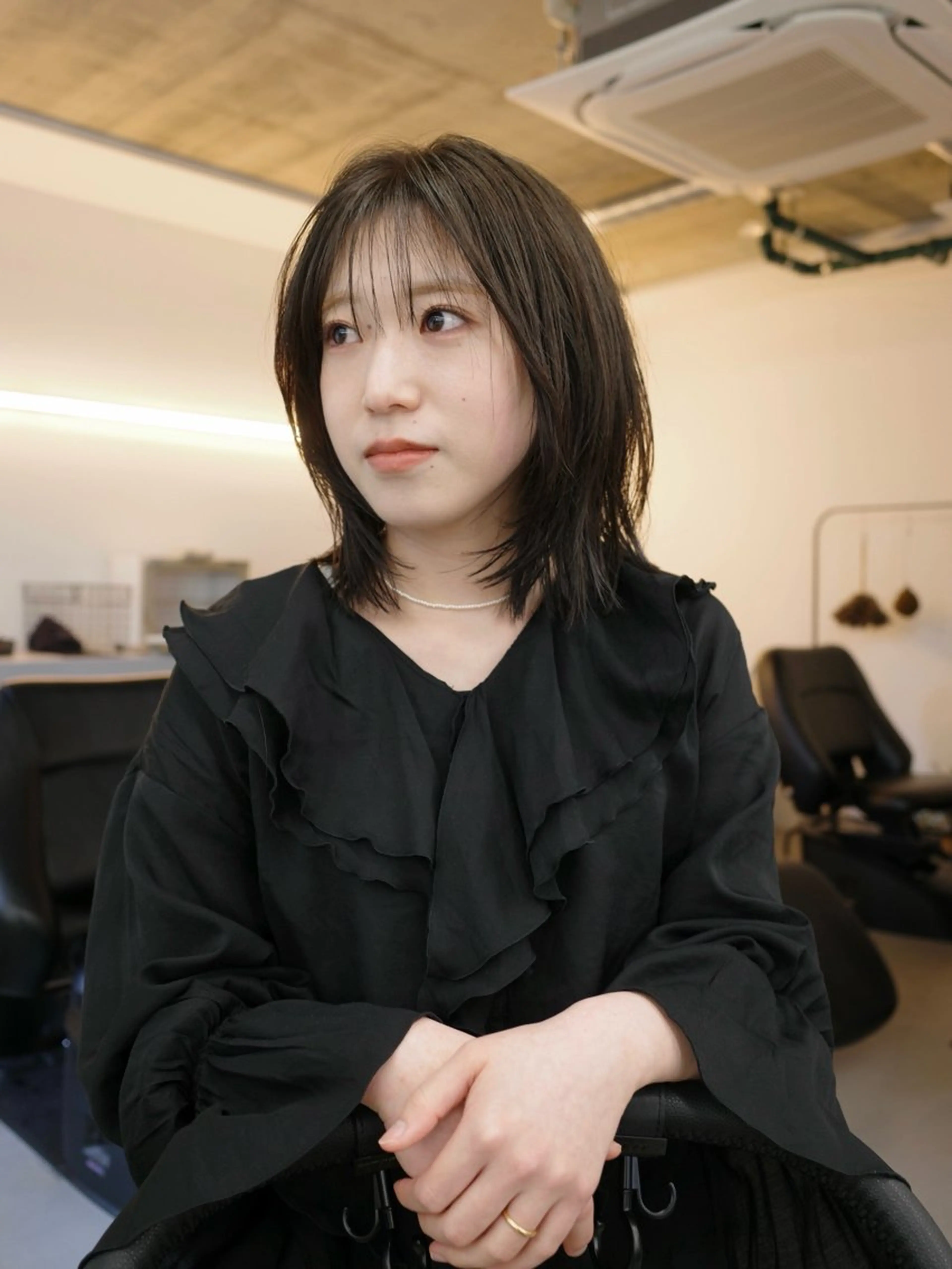 ミディアム カラー ボブ レイヤーカット カット トリートメント tension 【テンション】のヘアスタイル