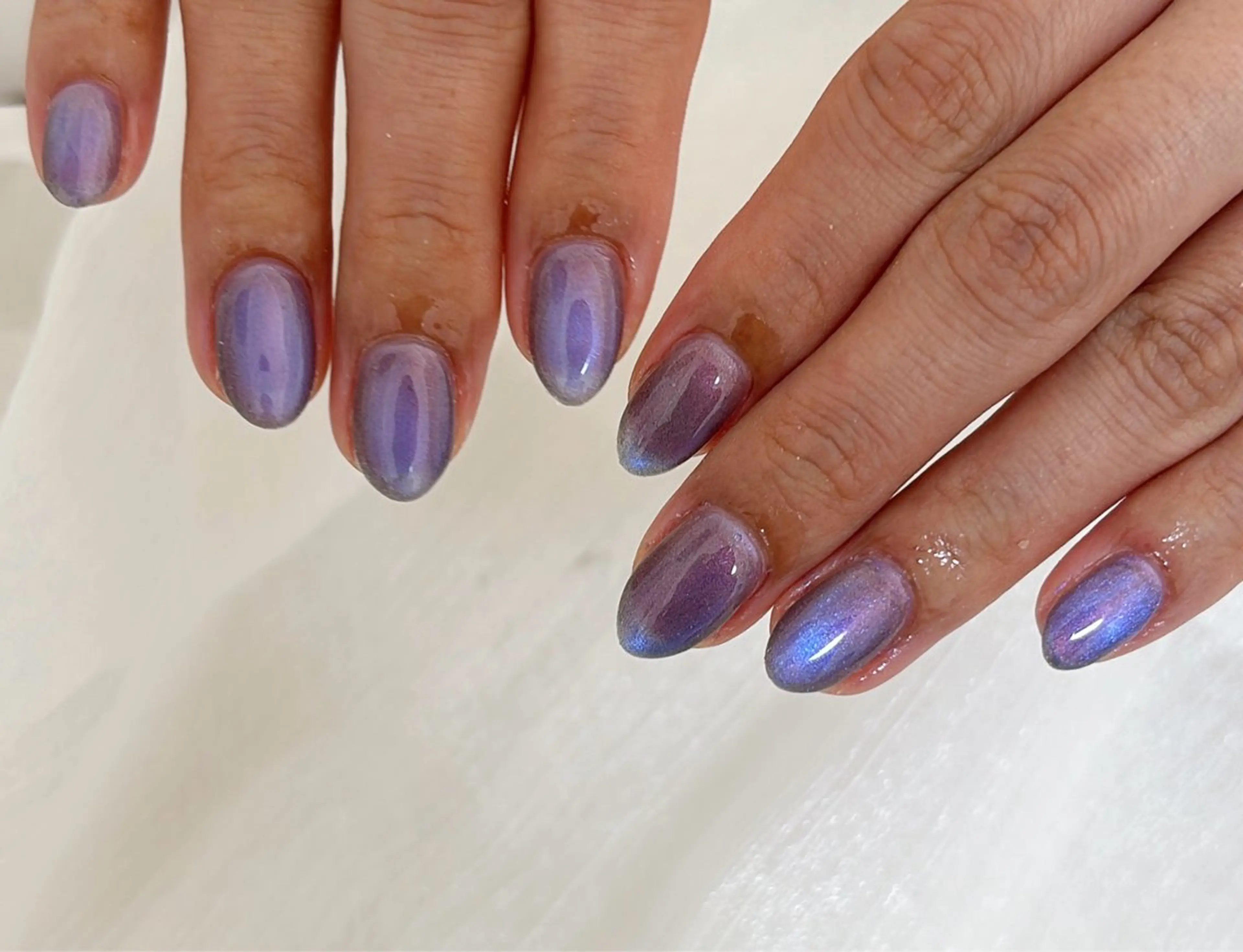 ネイル オーロラネイル フットネイル フレンチネイル ジェルネイル ハート ハンドネイル kikinail 溝の口のネイルデザイン