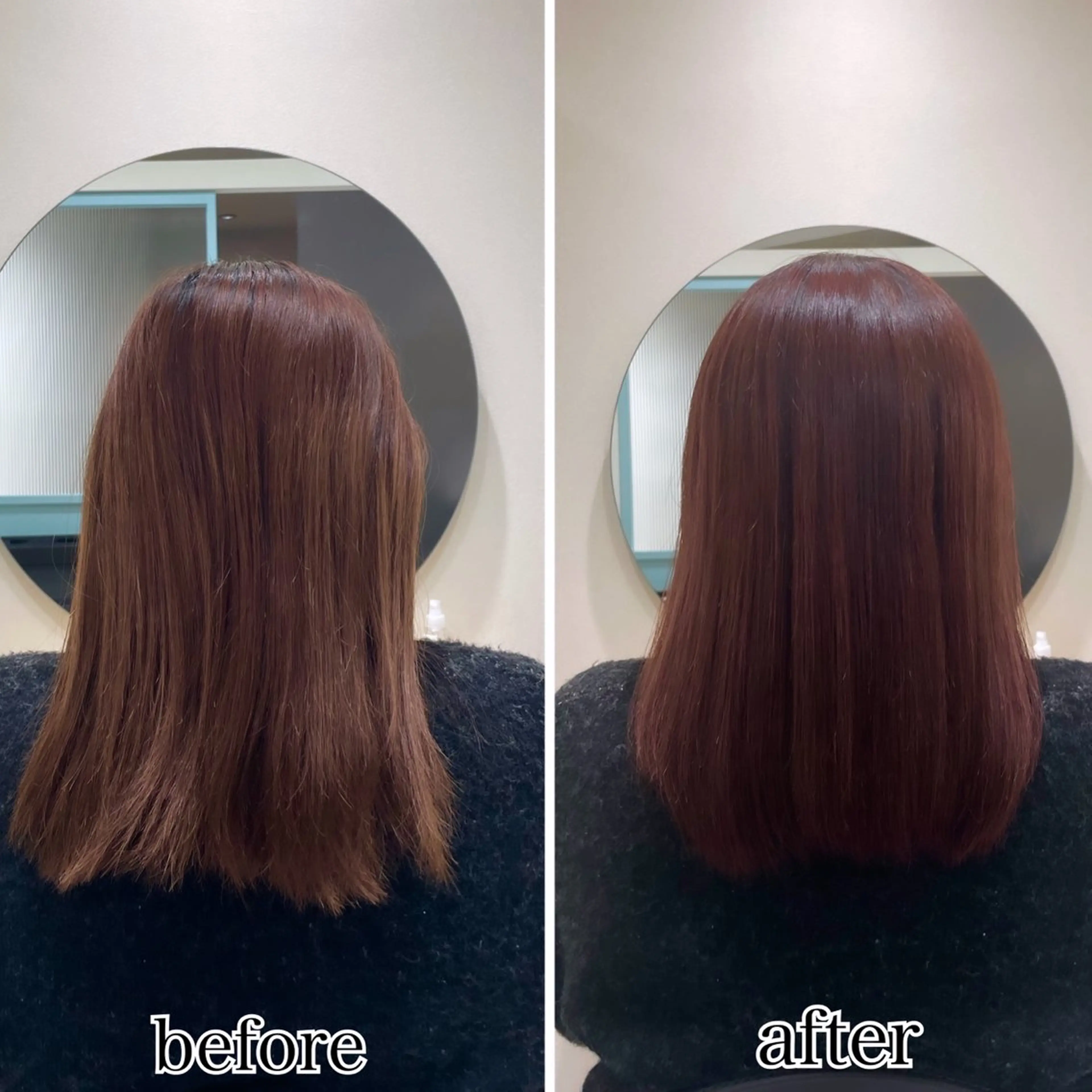 ミディアム カット ヘアカラー トリートメント 🌷ピンクカラー くどう🌷のヘアスタイル