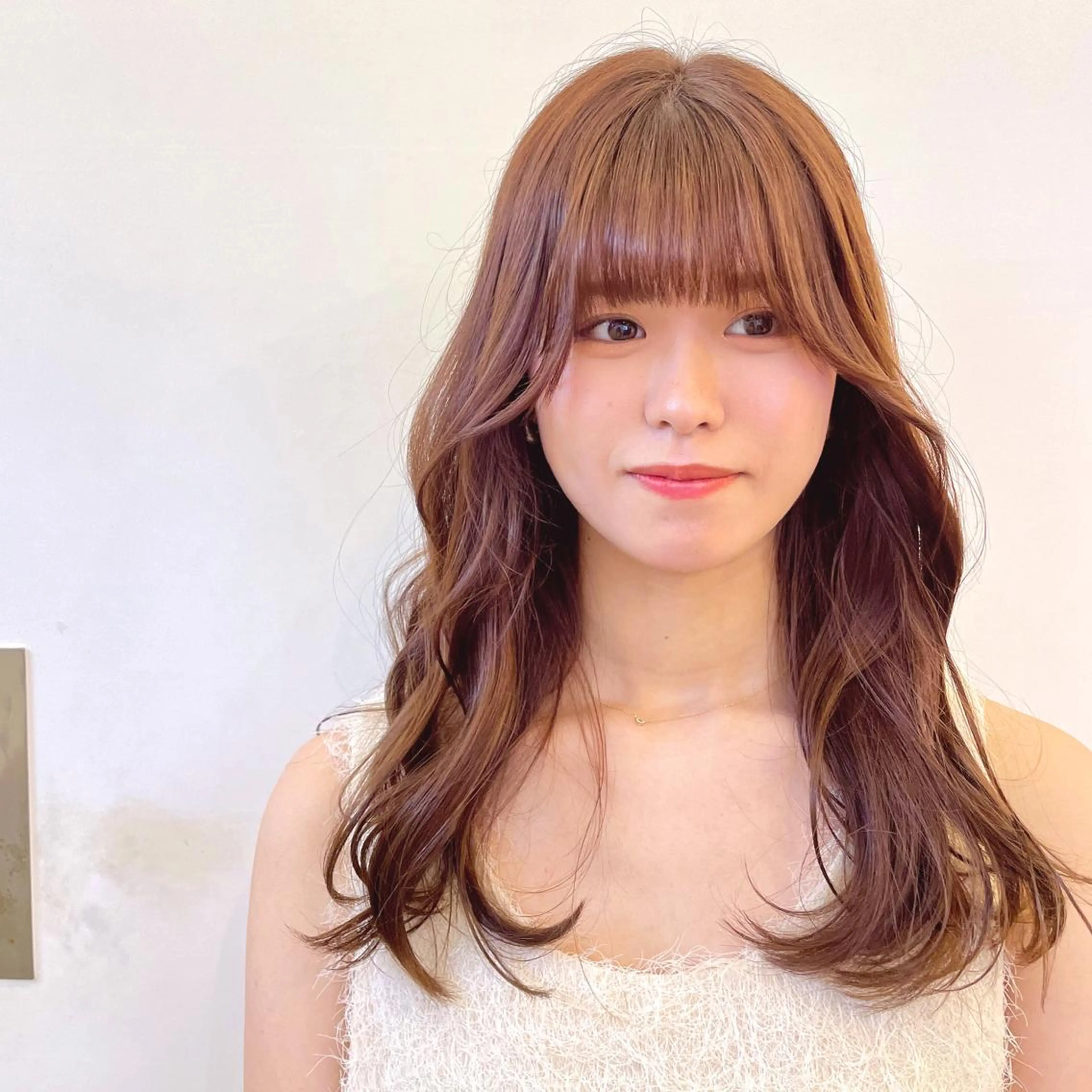 ロング カラー ヘアカラー 💘韓国レイヤー上 品カラーruru💘のヘアスタイル