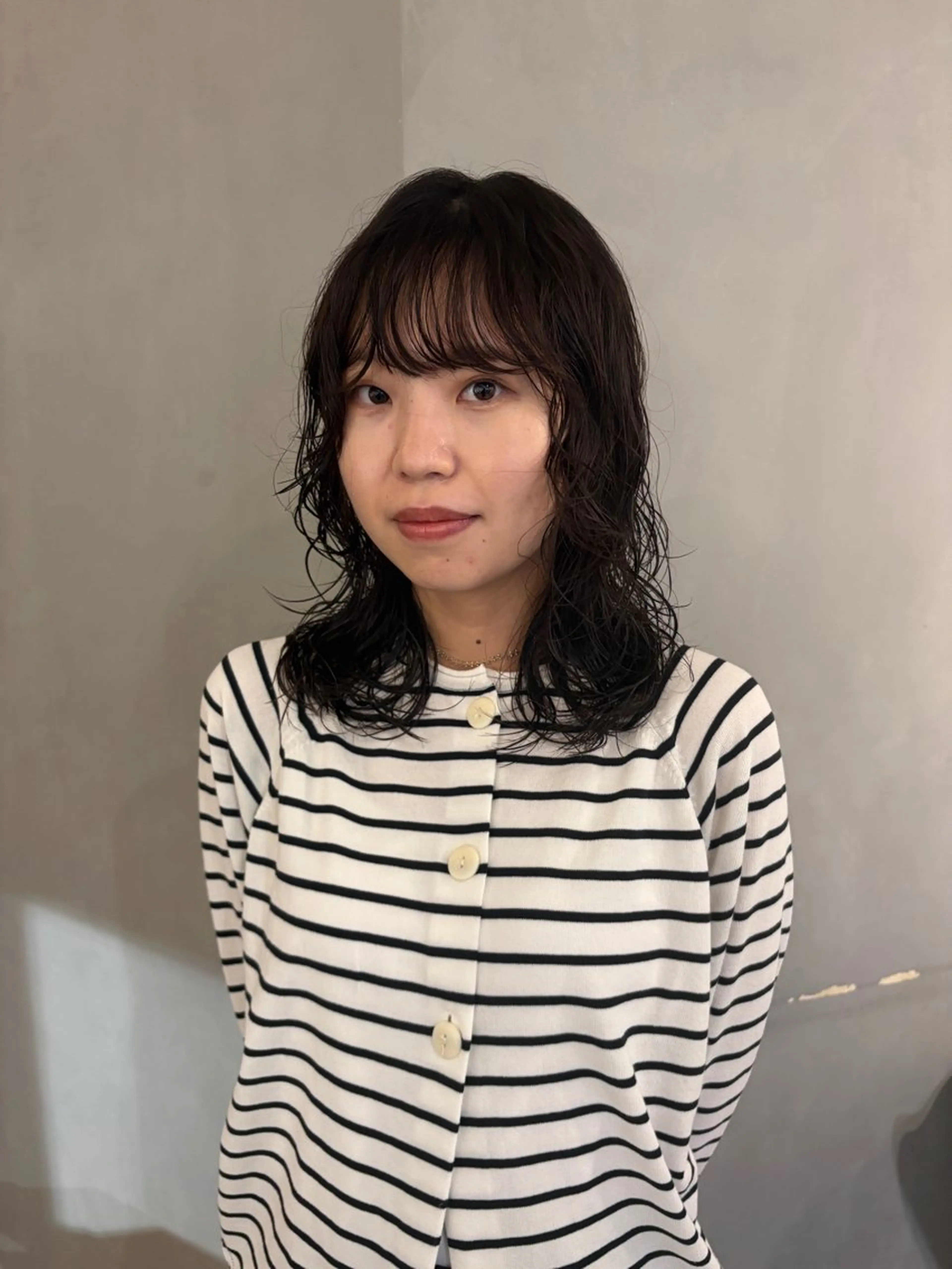 ミディアム カット パーマ パーマ/ボブ,ロング ヤマシタミウ🌀のヘアスタイル