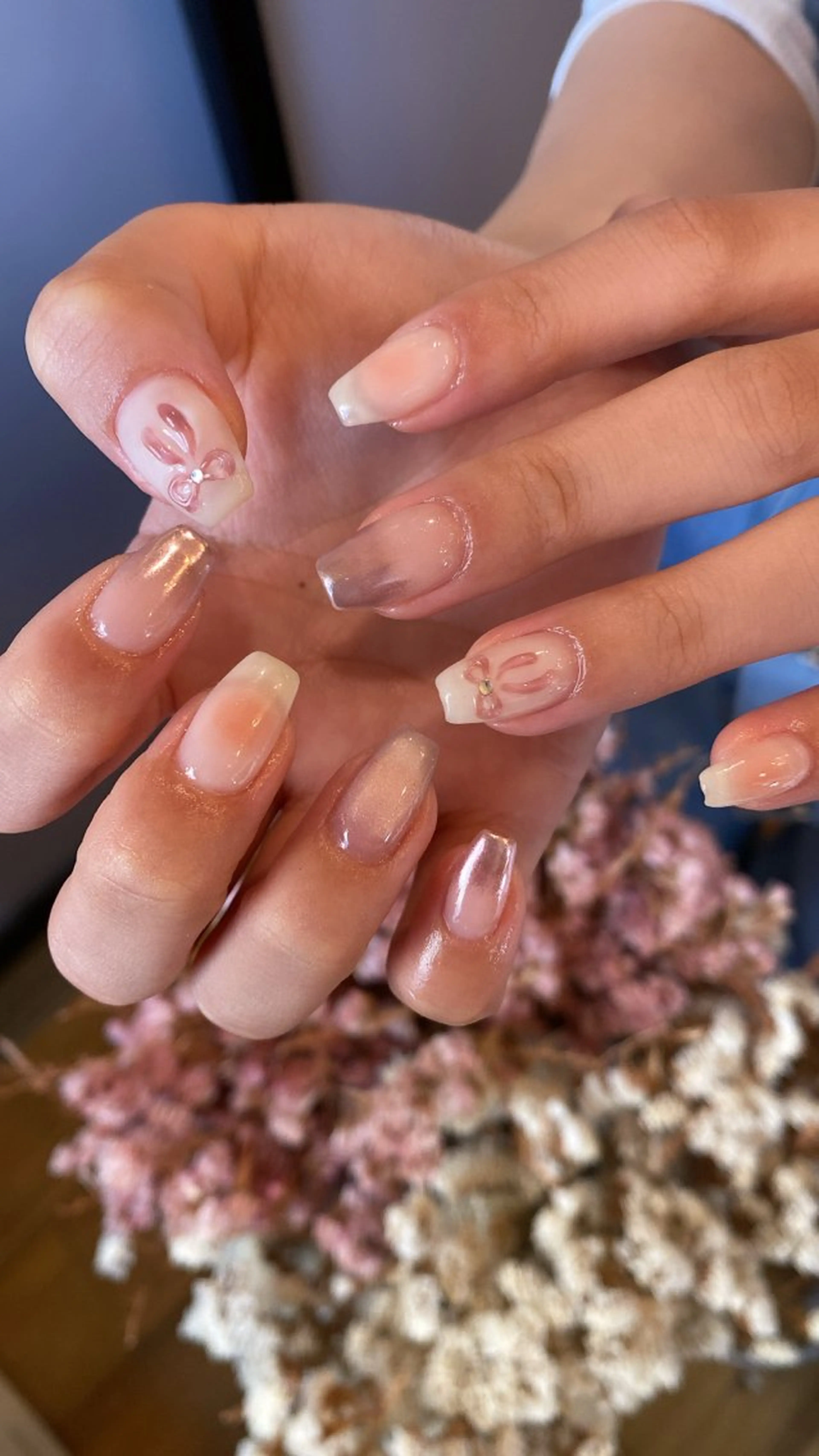 ネイル ハンドネイル crystal ⭐︎ colorのネイルデザイン