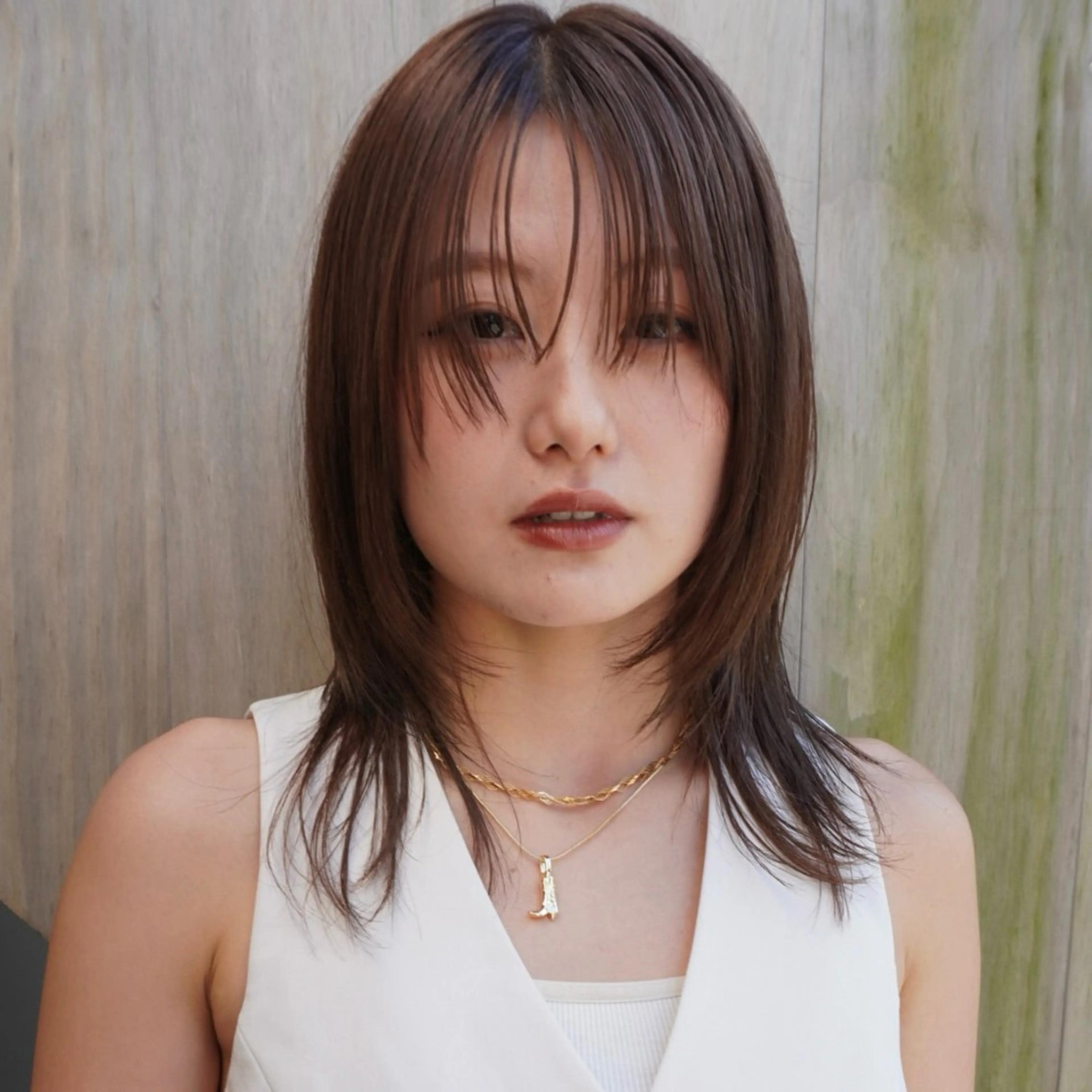 ミディアム カラー 透明感カラー レイヤーカット カット ヘアカラー トリートメント メンズヘア/パーマ/ SHOUTOのヘアスタイル