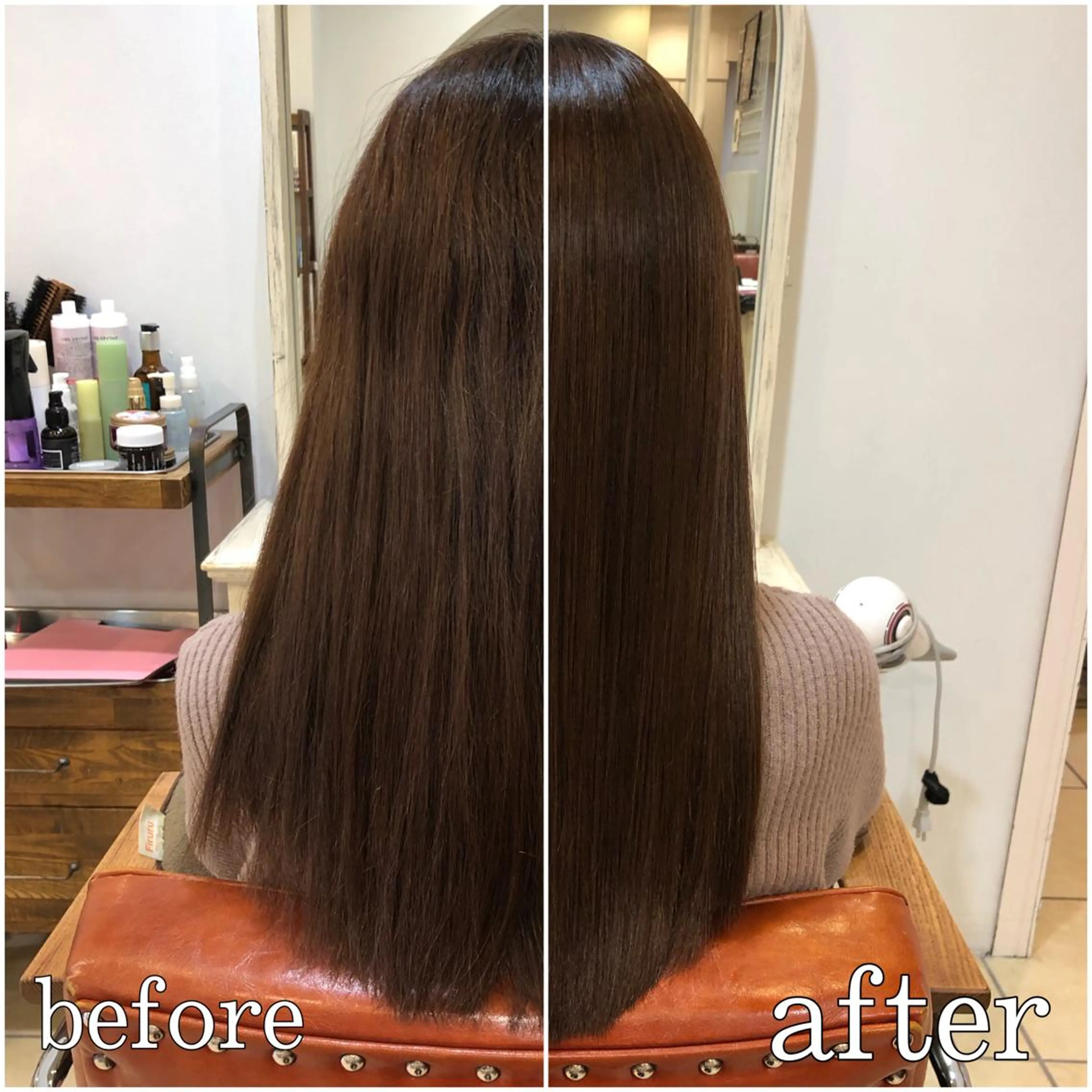 ロング 髪質改善 縮毛矯正 トリートメント ＼脱・うねり& 広がり／gite菊のヘアスタイル