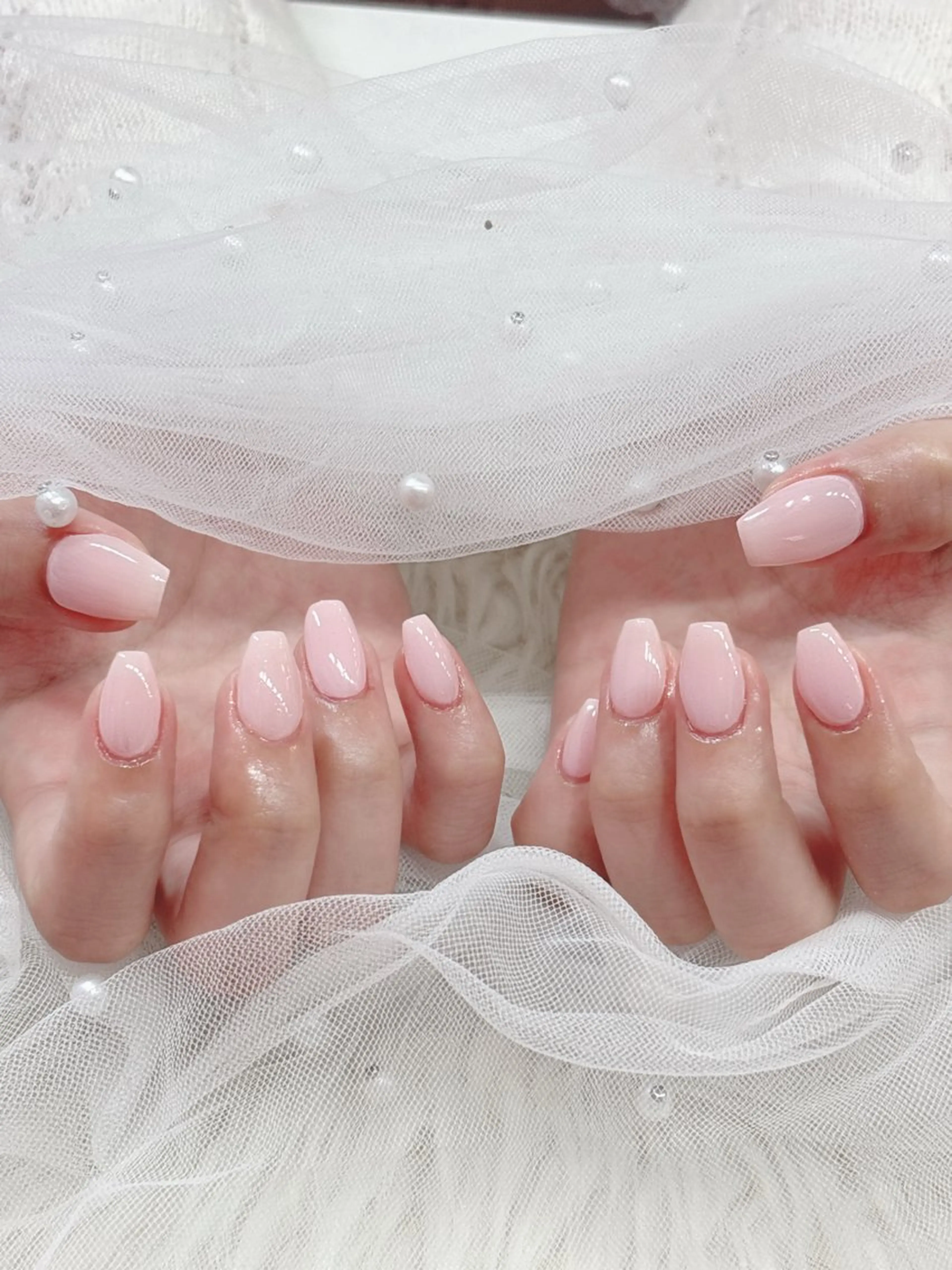 ネイル ワンカラーネイル カワイイは正義 💜のネイルデザイン