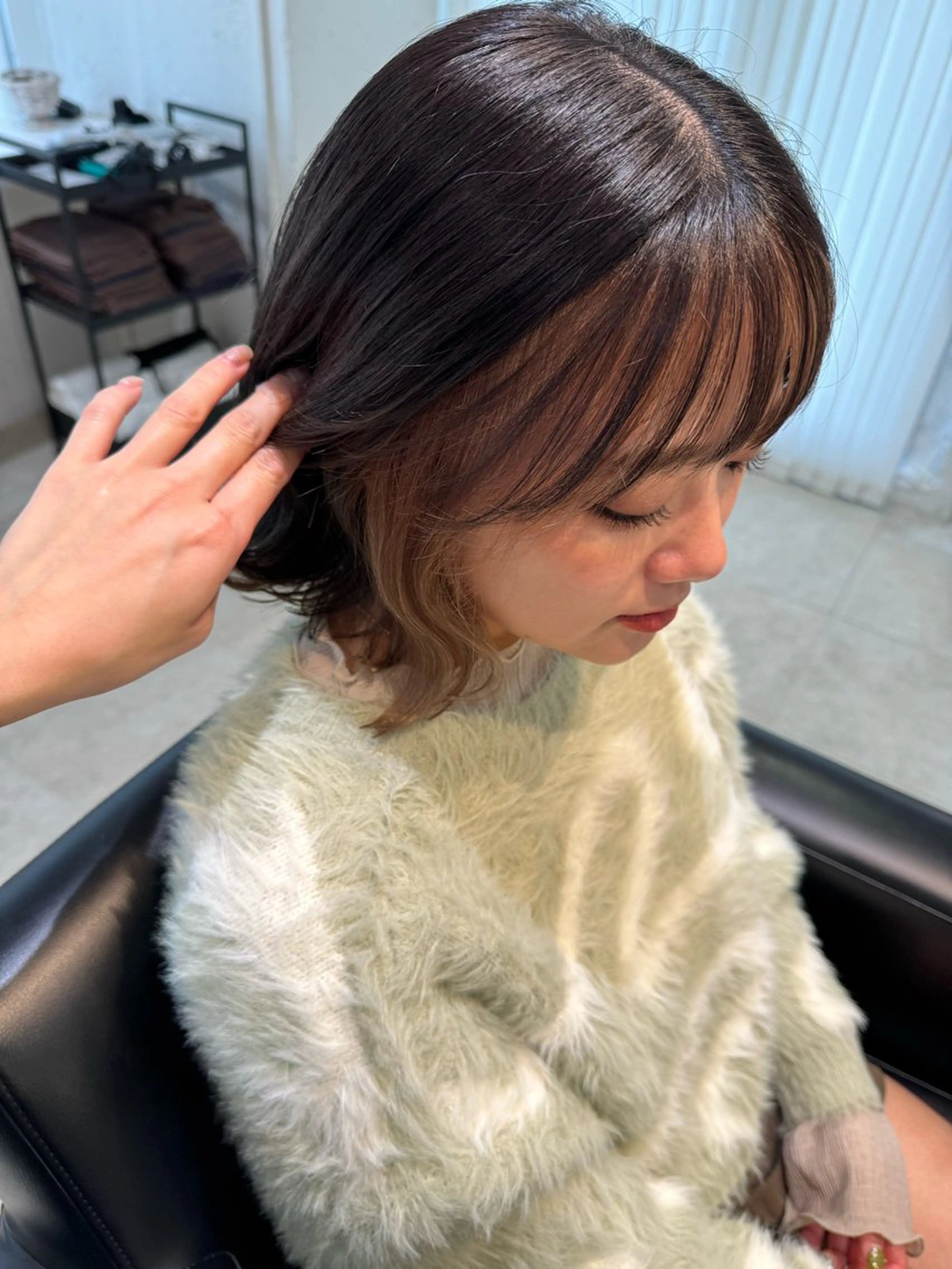 ショート カラー ヘアカラー トリートメント 🍪ﾖｼｲﾊﾙﾈ🍪 ﾗﾍﾞﾝﾀﾞｰｶﾗｰのヘアスタイル