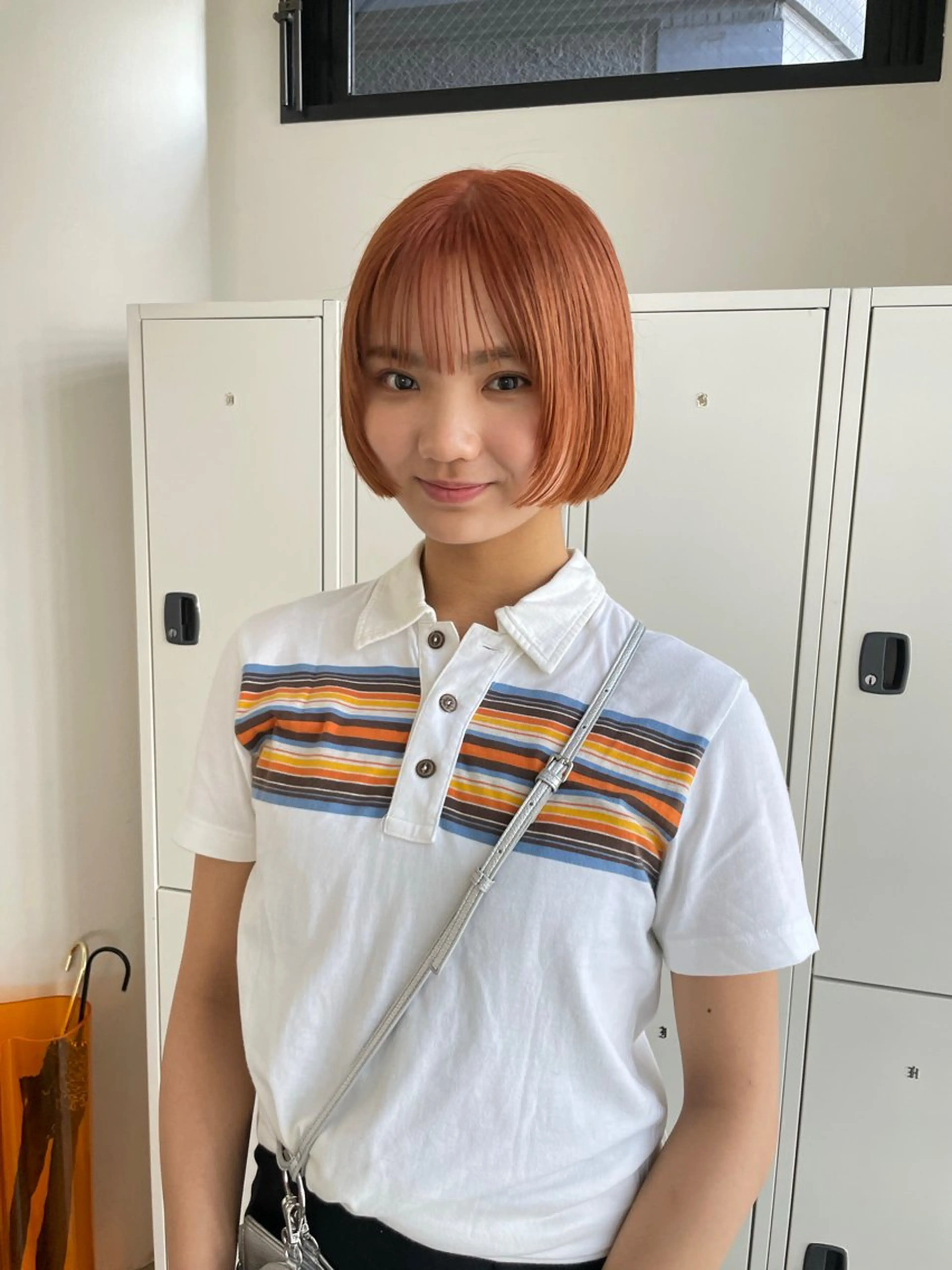 ショート カラー ブリーチ オレンジ ボブ カット 🔥ボブ／レイヤー／ shingoのヘアスタイル