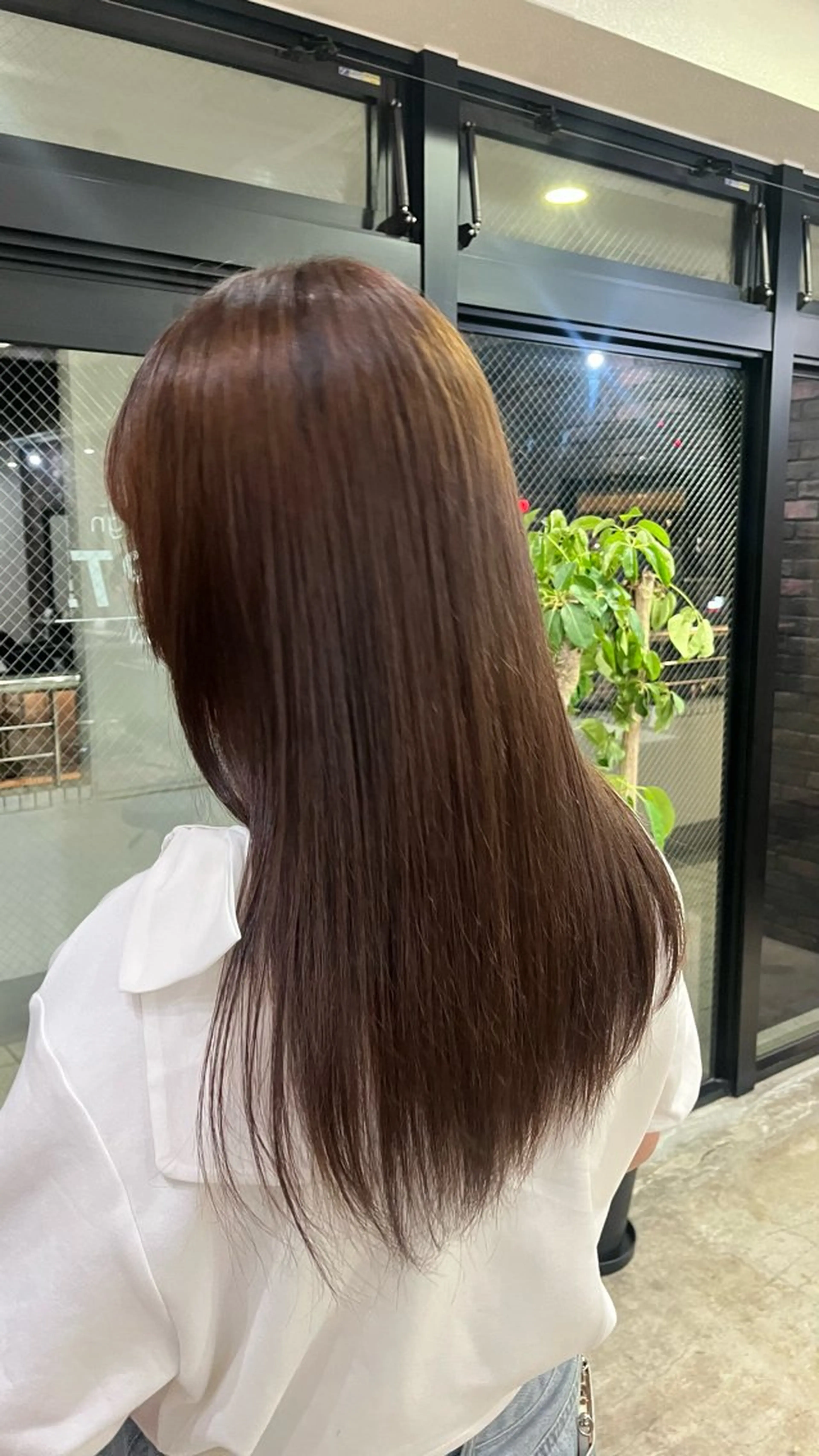 ロング カラー 黒髪 ブラウンカラー Glimpseあやね 🎀大濠/髪質改善のヘアスタイル