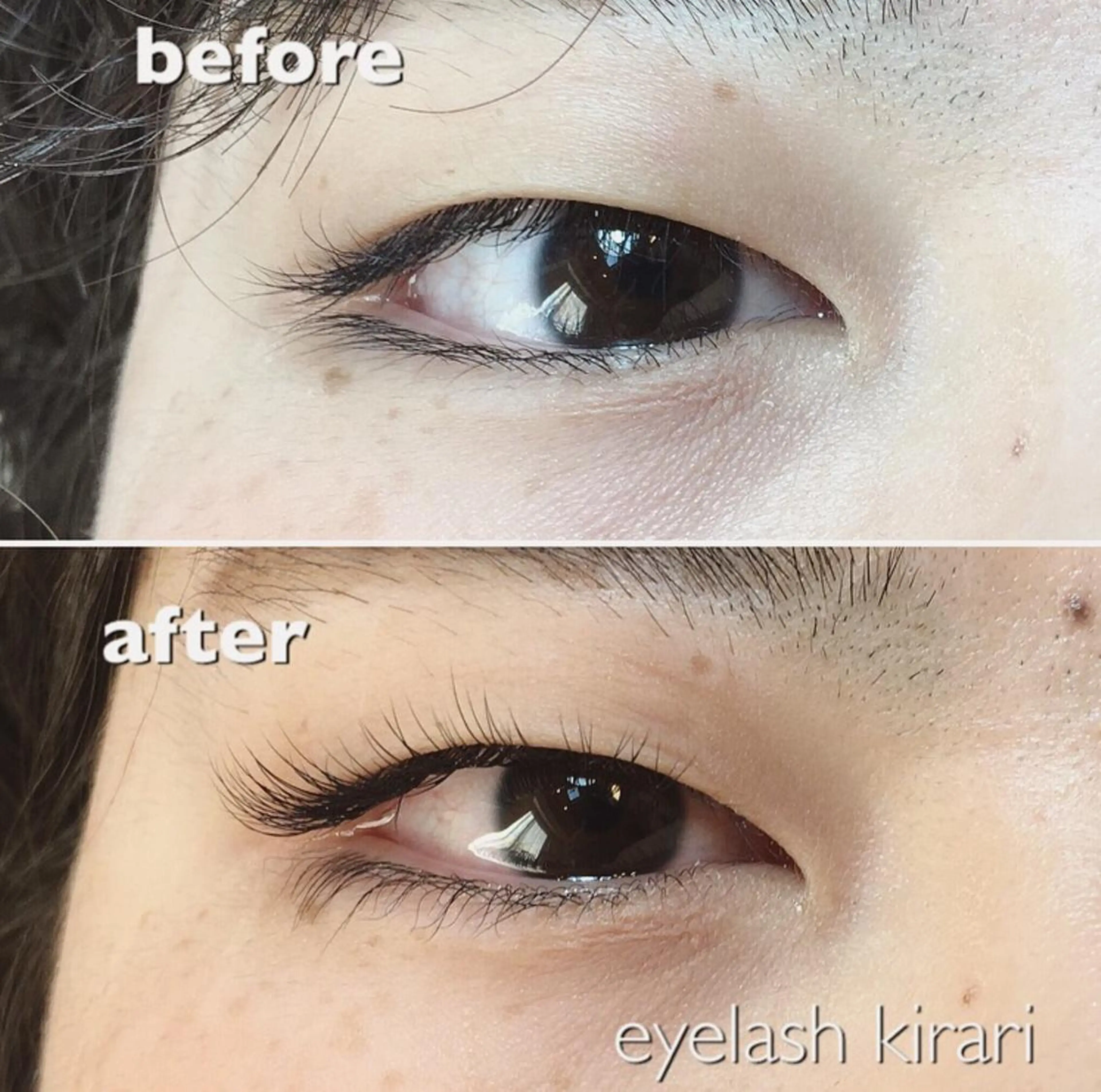 マツエク・マツパ 一重×まつ毛パーマ アップワードラッシュ 岩間 優子のマツエク・マツパデザイン