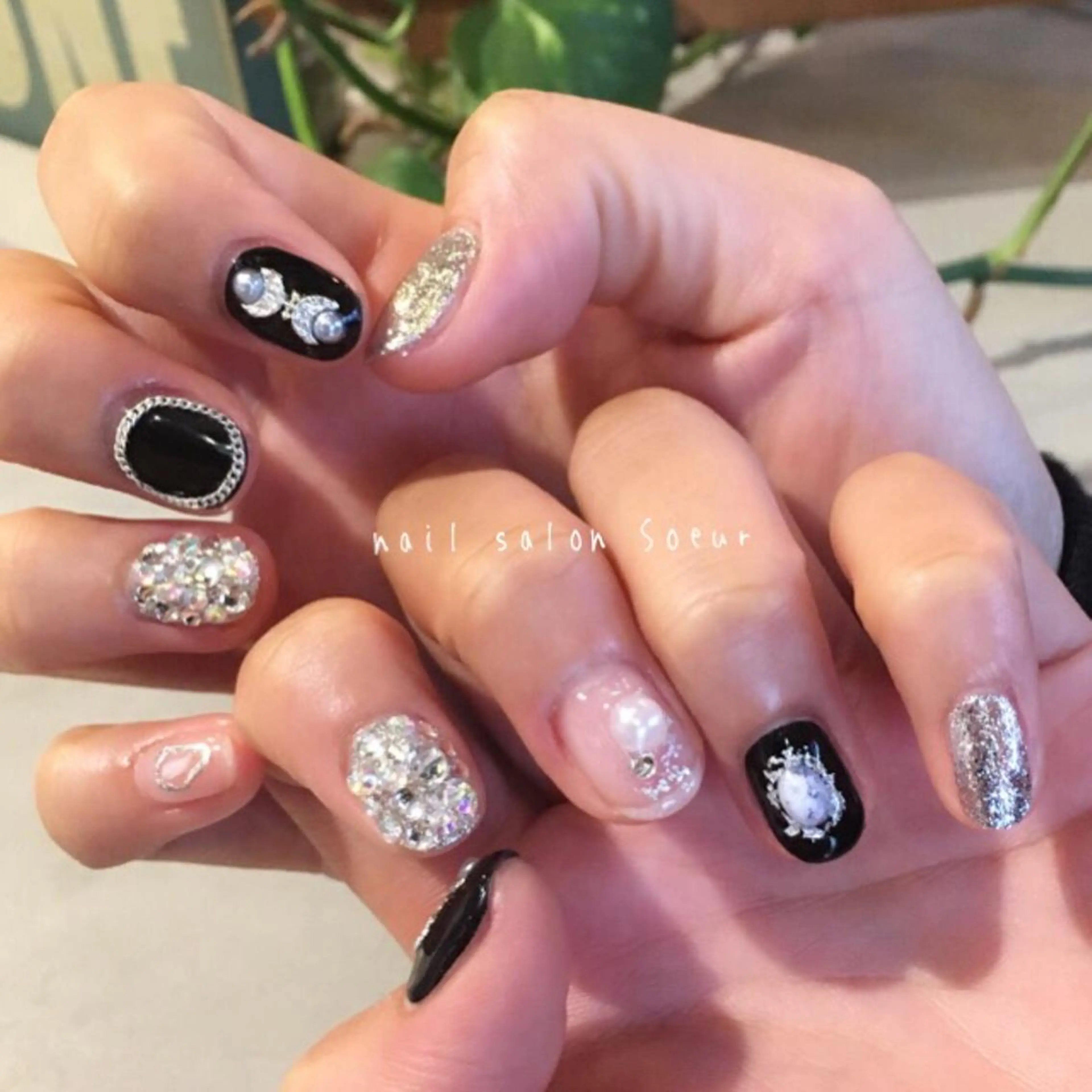 ネイル アートネイル ジェルネイル 持ち込み ハンドネイル nail salon Soeurのネイルデザイン