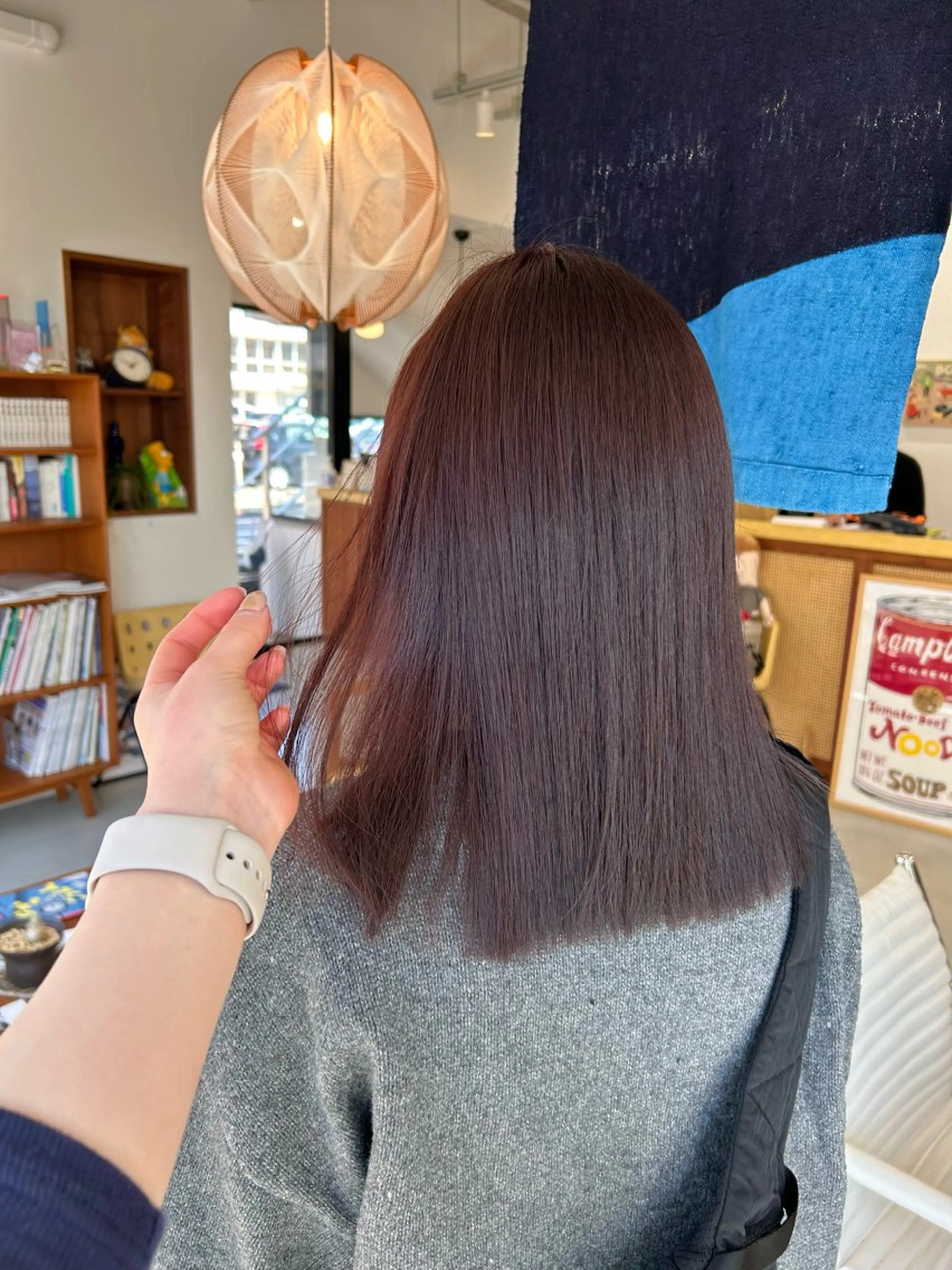 カラー ピンクカラー 藤原 あかりのヘアスタイル
