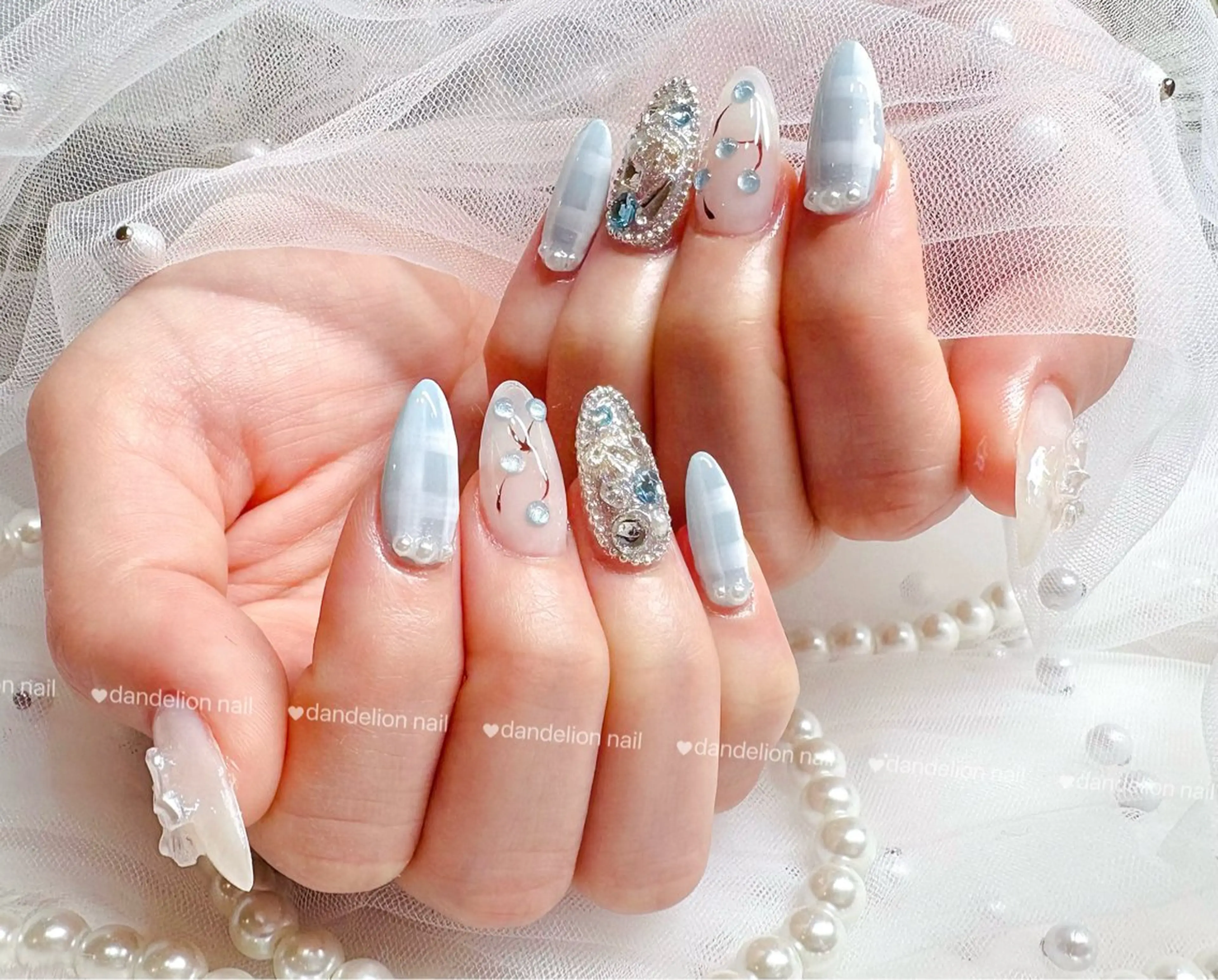 ネイル 持ち込み ハンドネイル dandelion nail北千住のネイルデザイン