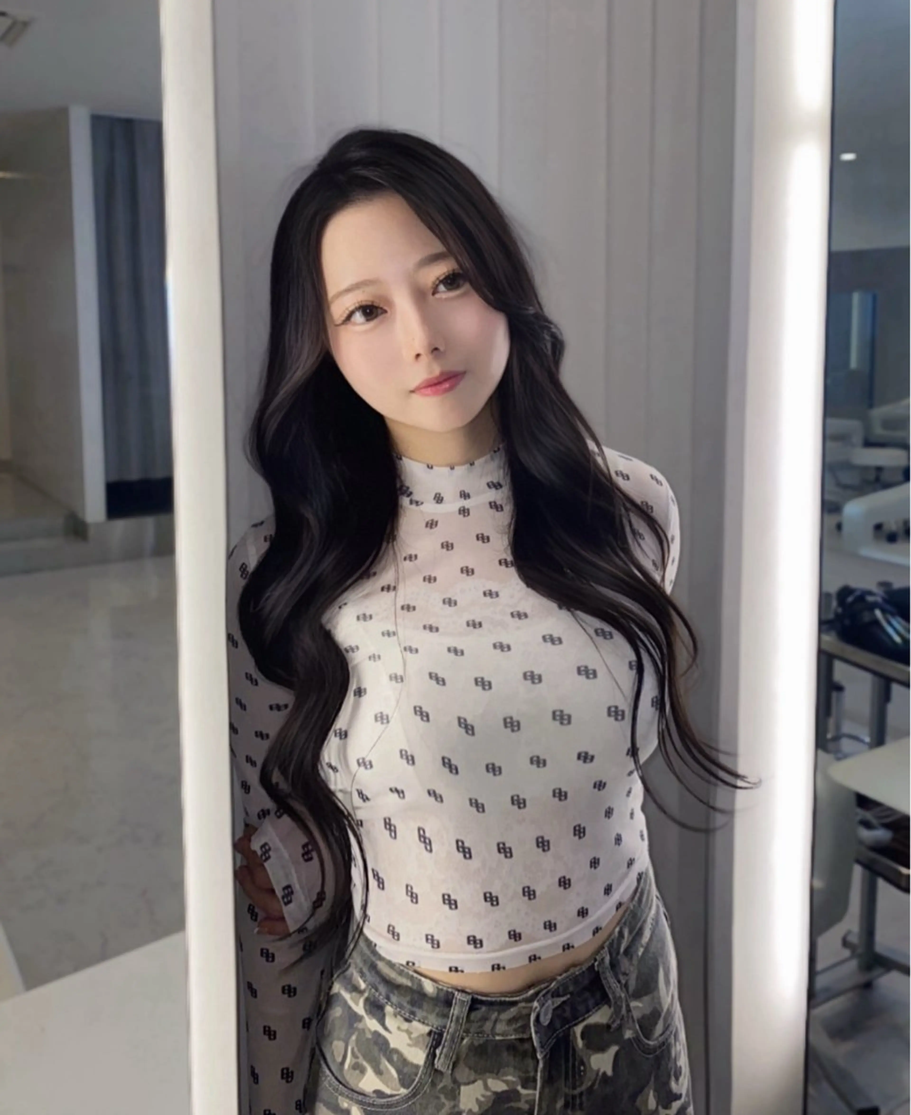 ロング ヘアカラー トリートメント 透明感カラー🤍 Haruka🤍のヘアスタイル