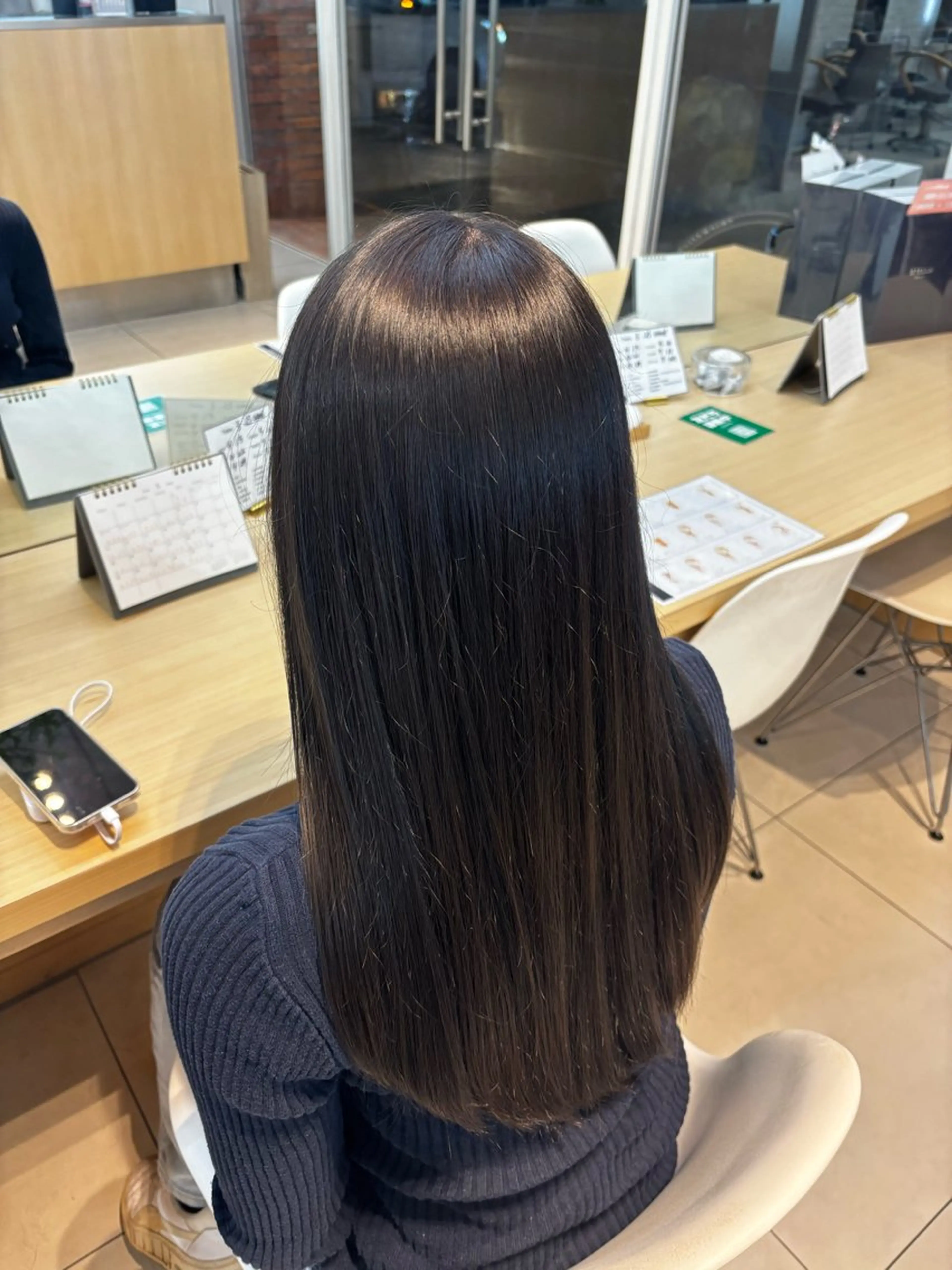 ロング カラー 小室 光瑠のヘアスタイル