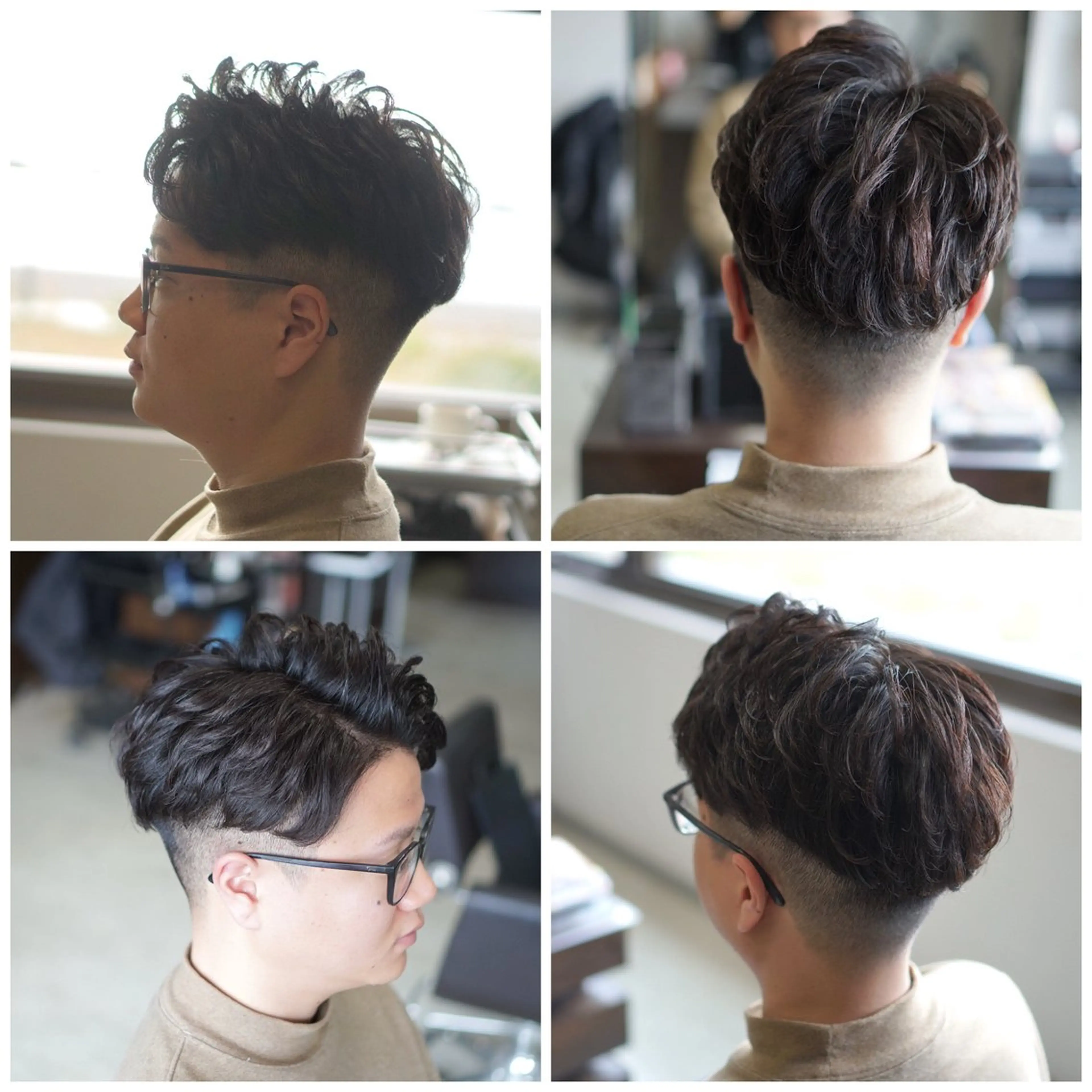 ショート カラー パーマ メンズ 中島 剛のヘアスタイル