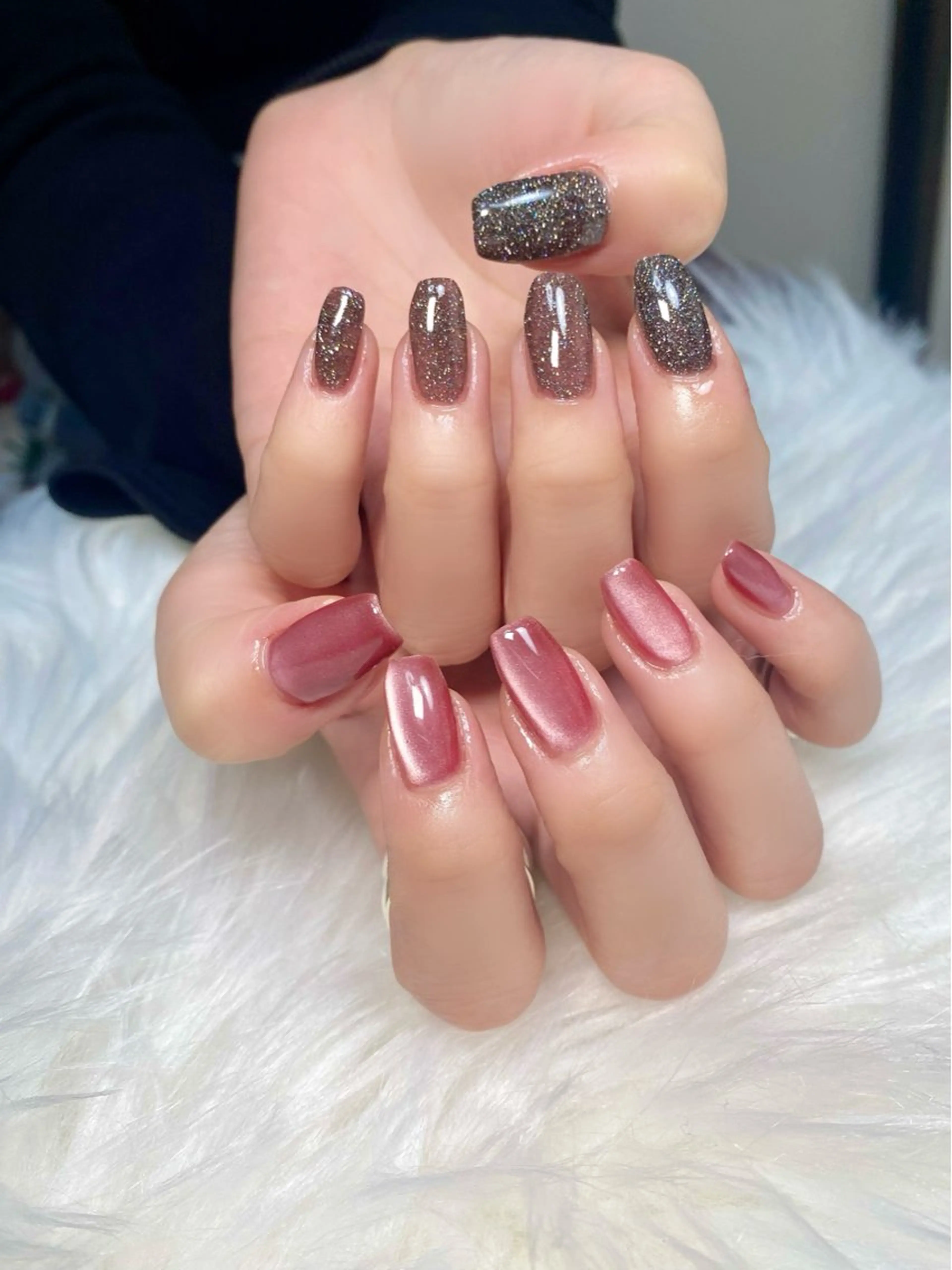 ネイル フラッシュネイル マグネットネイル mille feuilleのネイルデザイン