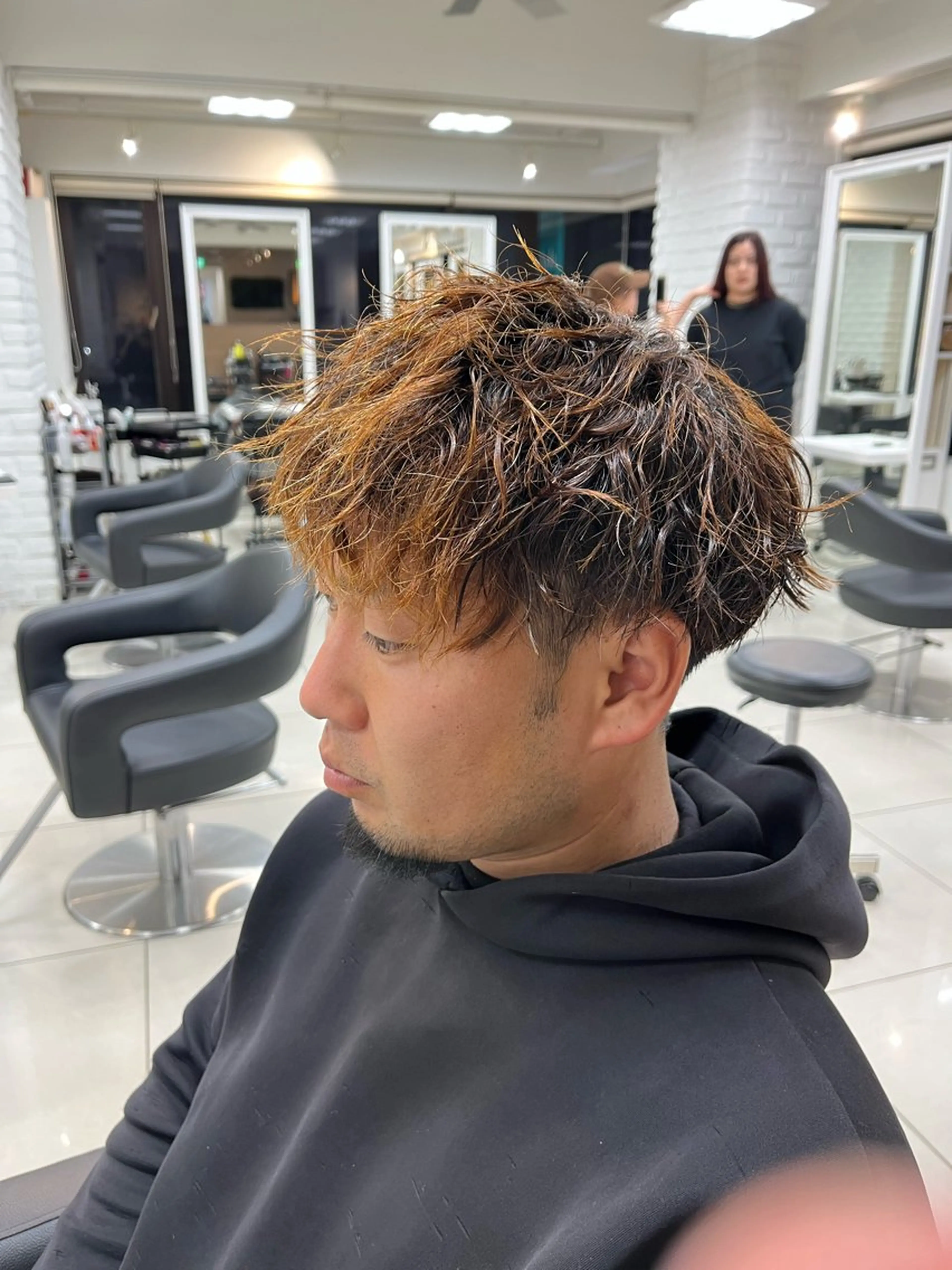 ショート パーマ メンズ マッシュ メンズパーマ ツイストスパイラルパーマ スパイラルパーマ メンズパーマ職人 パーマ🔥ritaのヘアスタイル