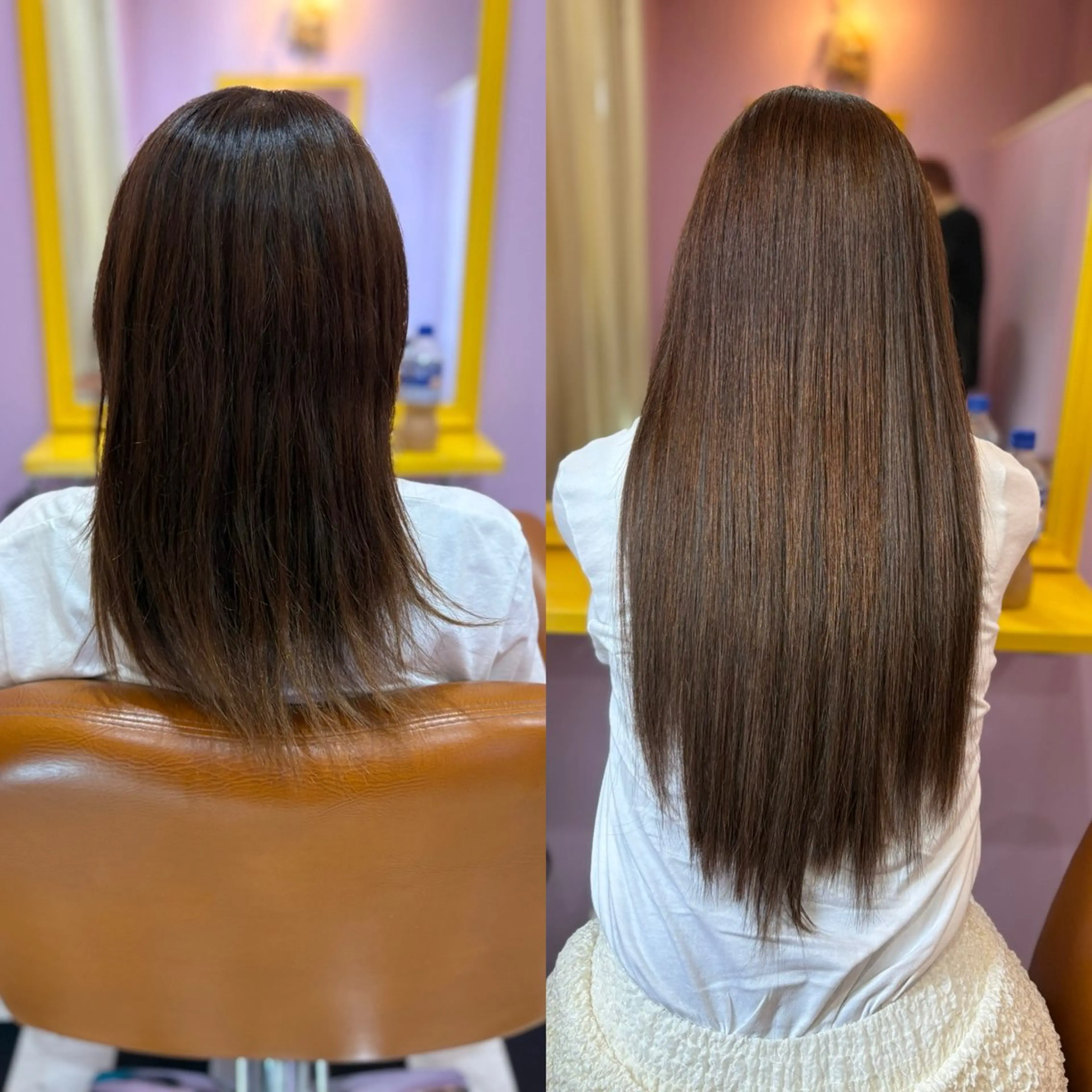 セミロング エクステ チビ編み込みエクステ どぅ〜す/YUIのヘアスタイル